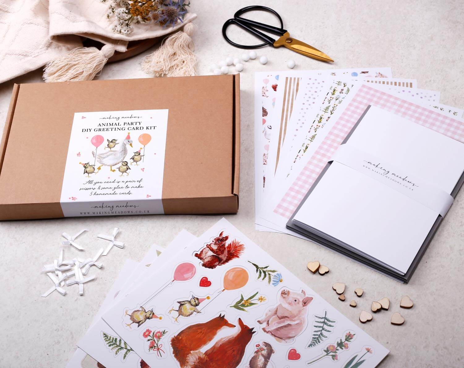 Animal Make Your Own Greeting Card Kit. Craft Kits designed by Making Meadows