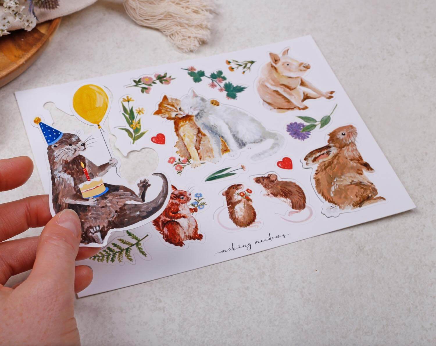 Animal Make Your Own Greeting Card Kit. Craft Kits designed by Making Meadows