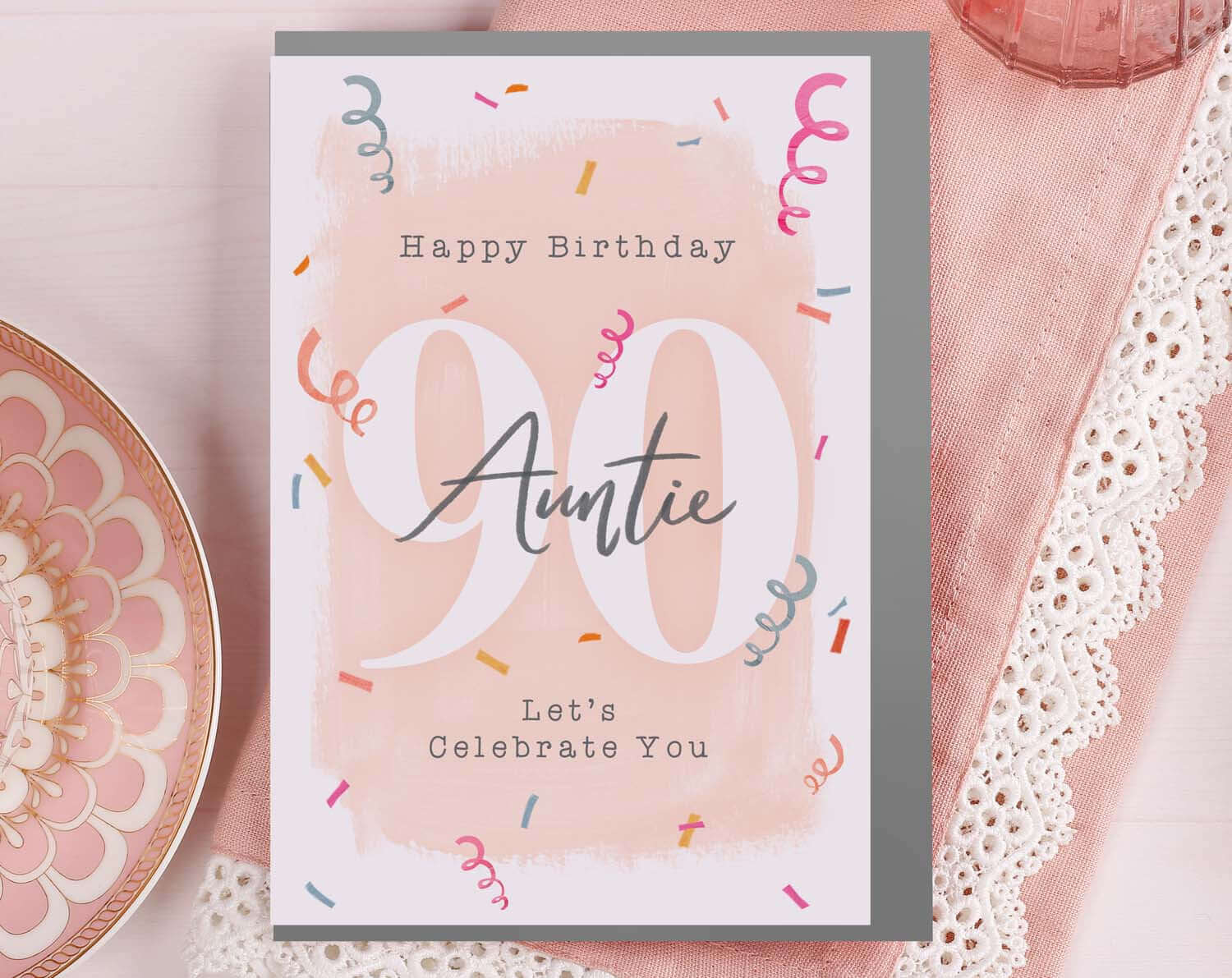 Auntie 90th Birthday Card. Greeting & Note Cards designed by Making Meadows