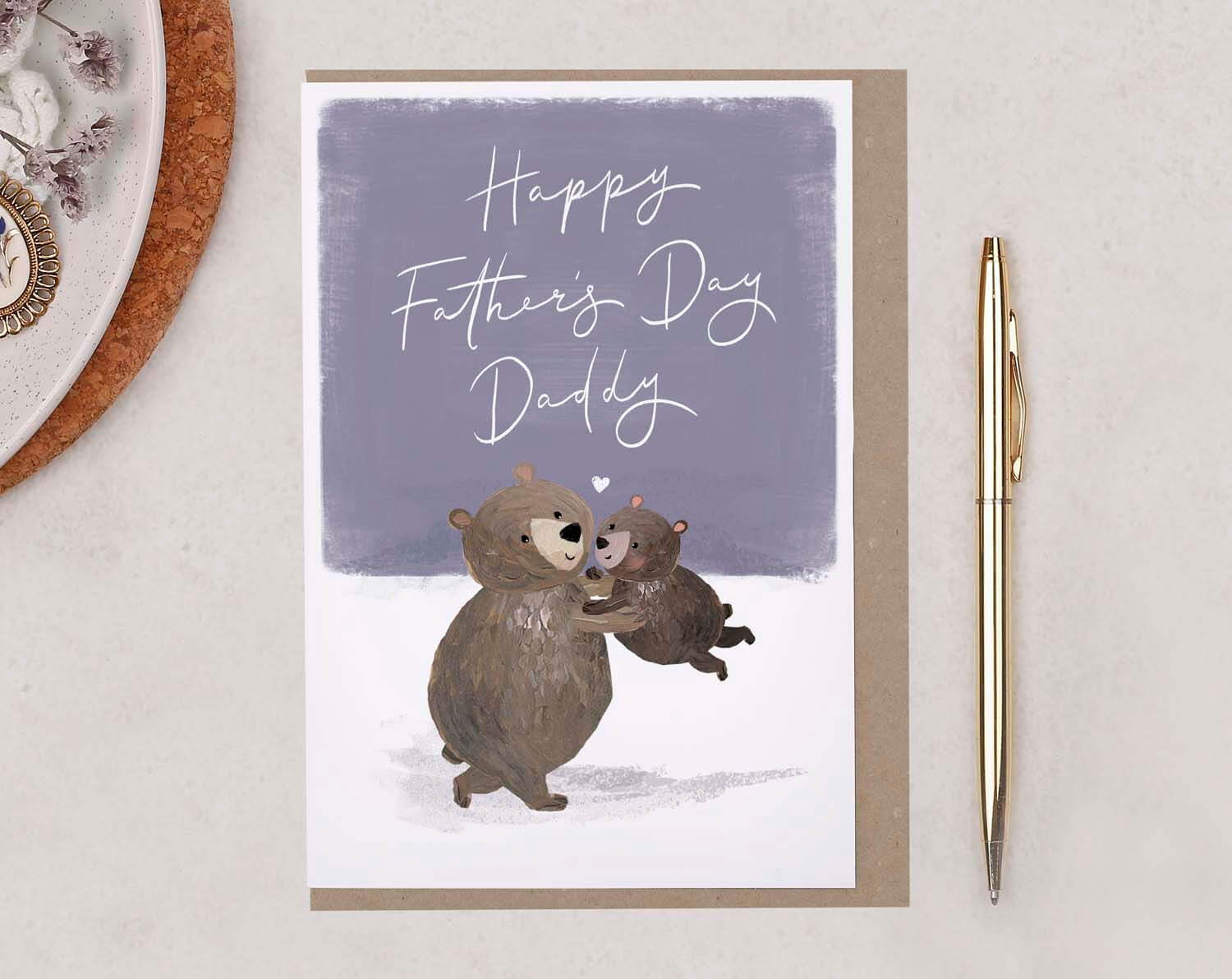Bear Father's Day Card For Daddy. Greeting & Note Cards designed by Making Meadows