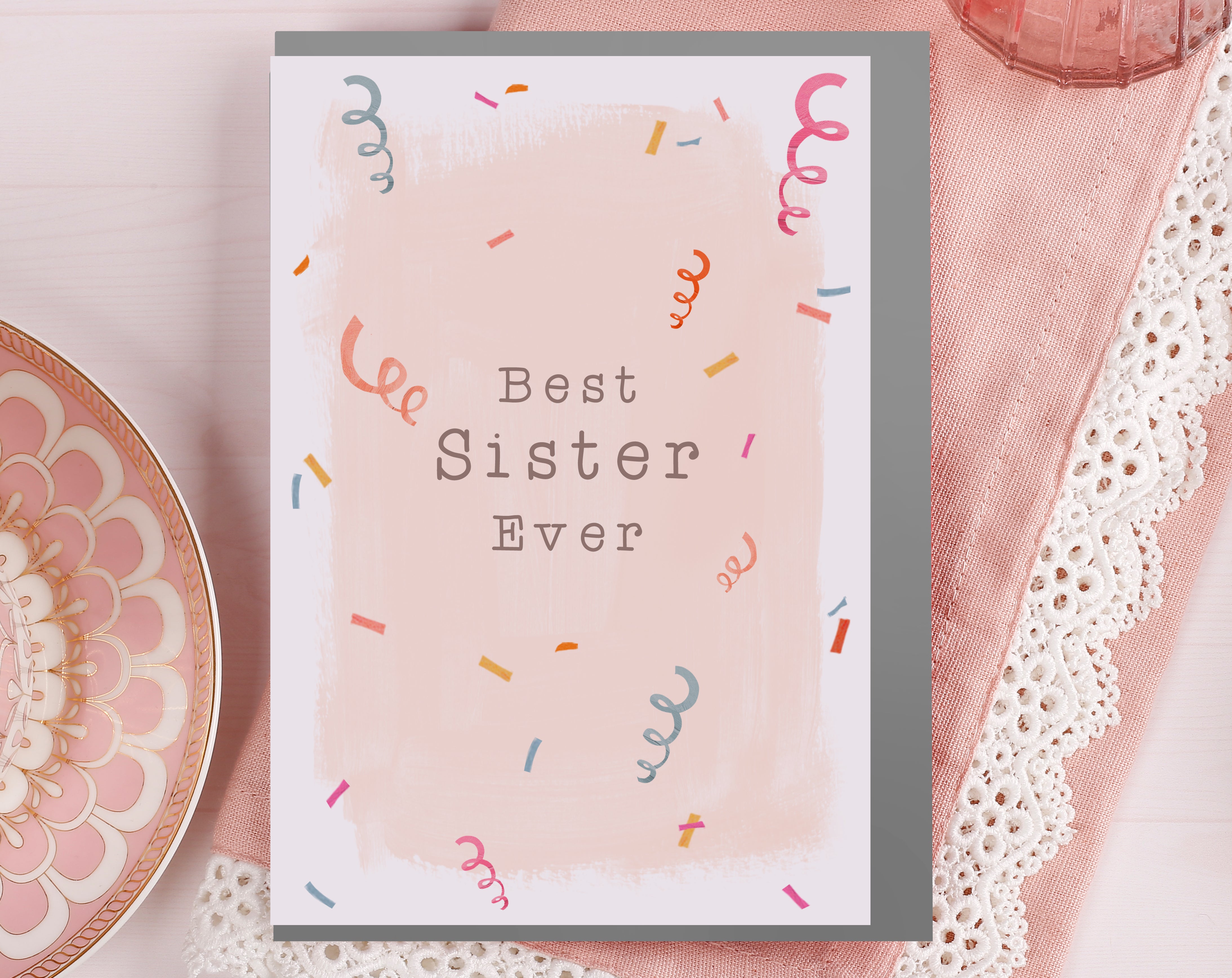 Best Sister Ever Card. Greeting & Note Cards designed by Making Meadows