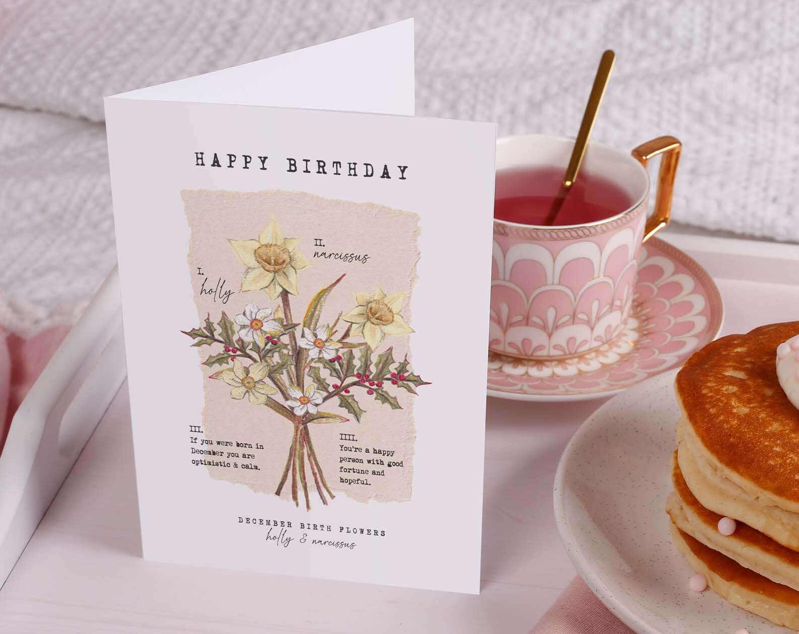 Birth Month December Birthday Card. Greeting & Note Cards designed by Making Meadows