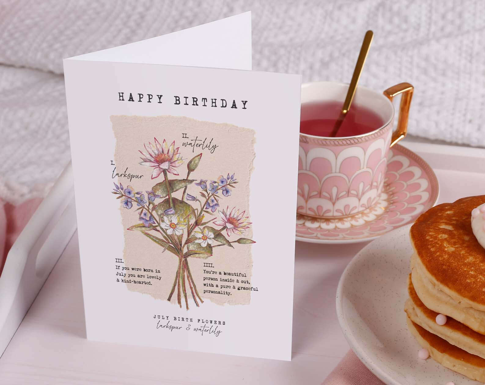 Birth Month July Birthday Card. Greeting & Note Cards designed by Making Meadows
