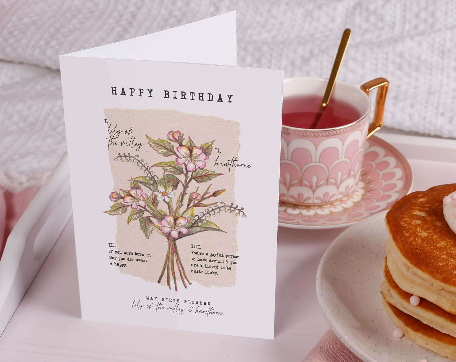 Birth Month May Birthday Card. Greeting & Note Cards designed by Making Meadows