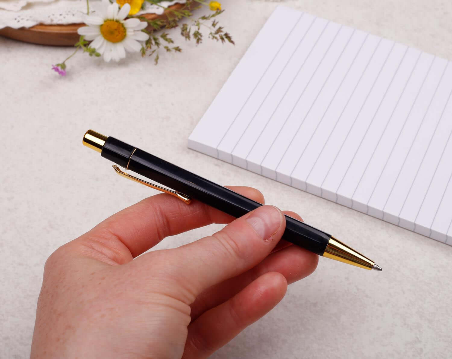Black & Gold Ballpoint Pen. Pens designed by Making Meadows