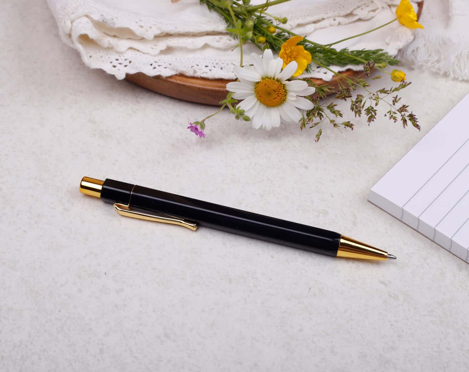 Black & Gold Ballpoint Pen. Pens designed by Making Meadows