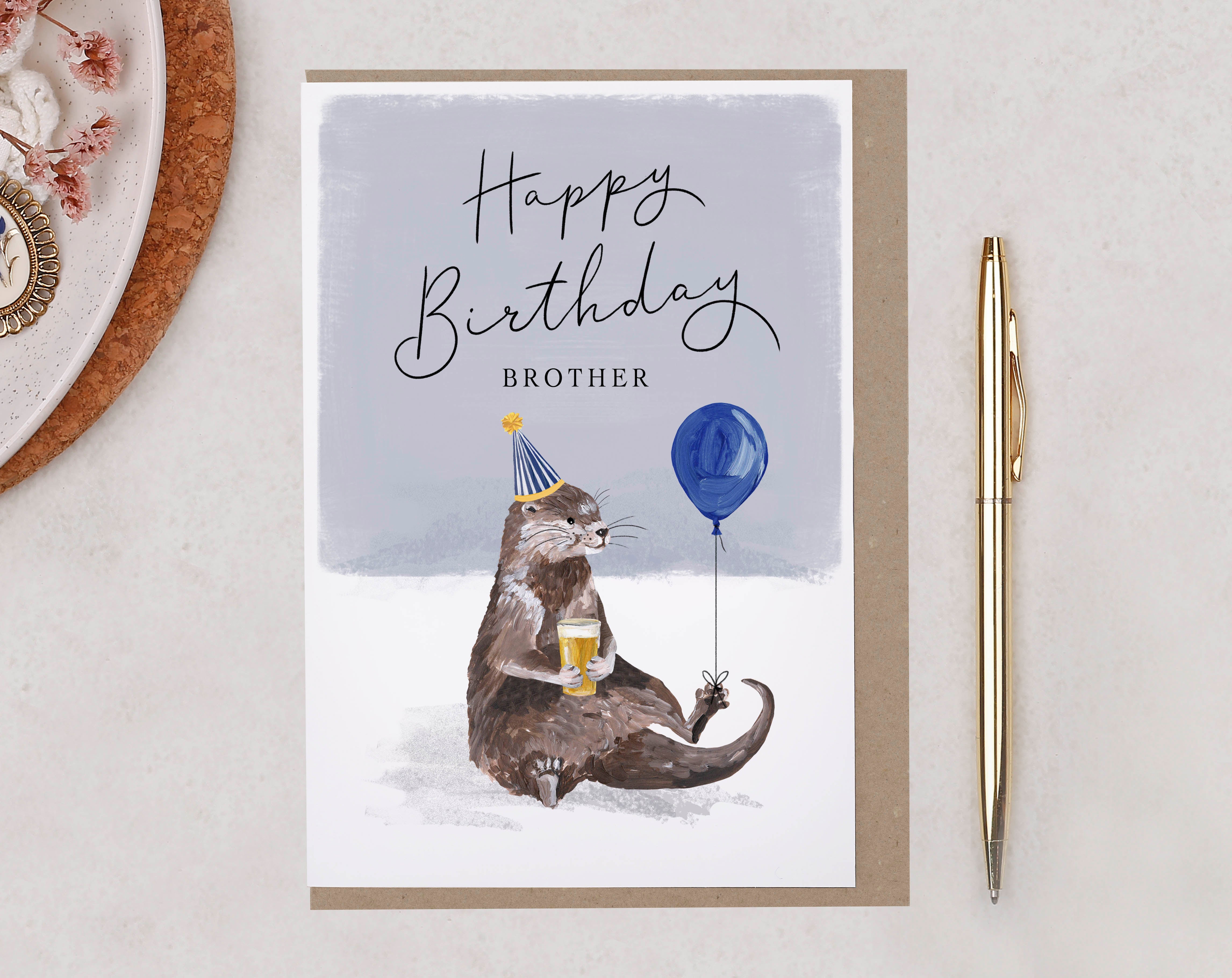 Brother Happy Birthday Card. Greeting & Note Cards designed by Making Meadows