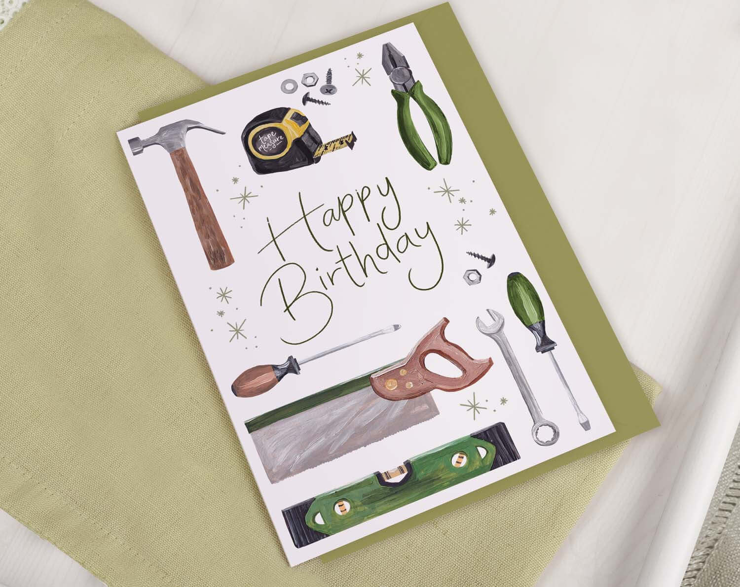 Builder Birthday Card. Greeting & Note Cards designed by Making Meadows