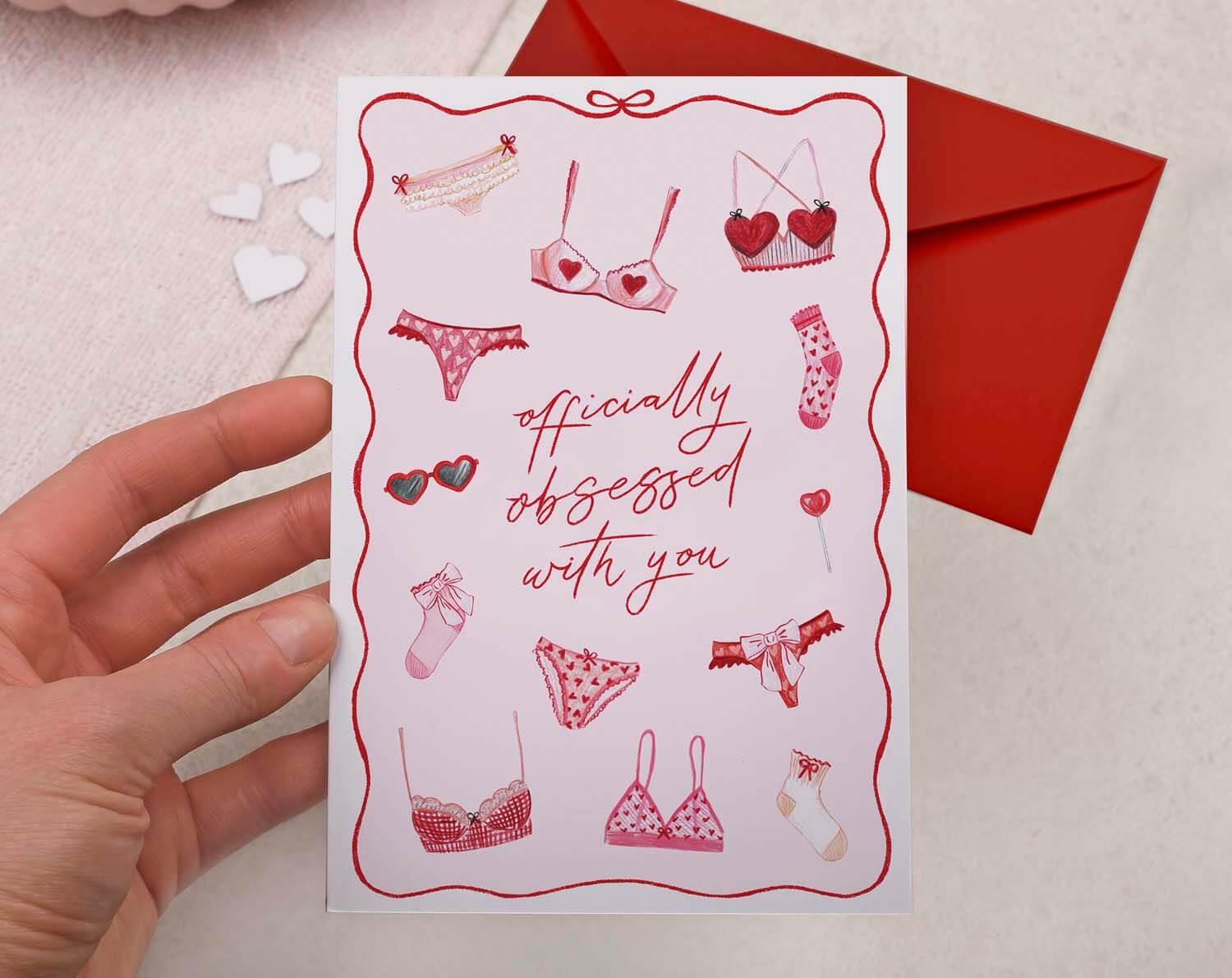 Cheeky Valentines Card With Underwear