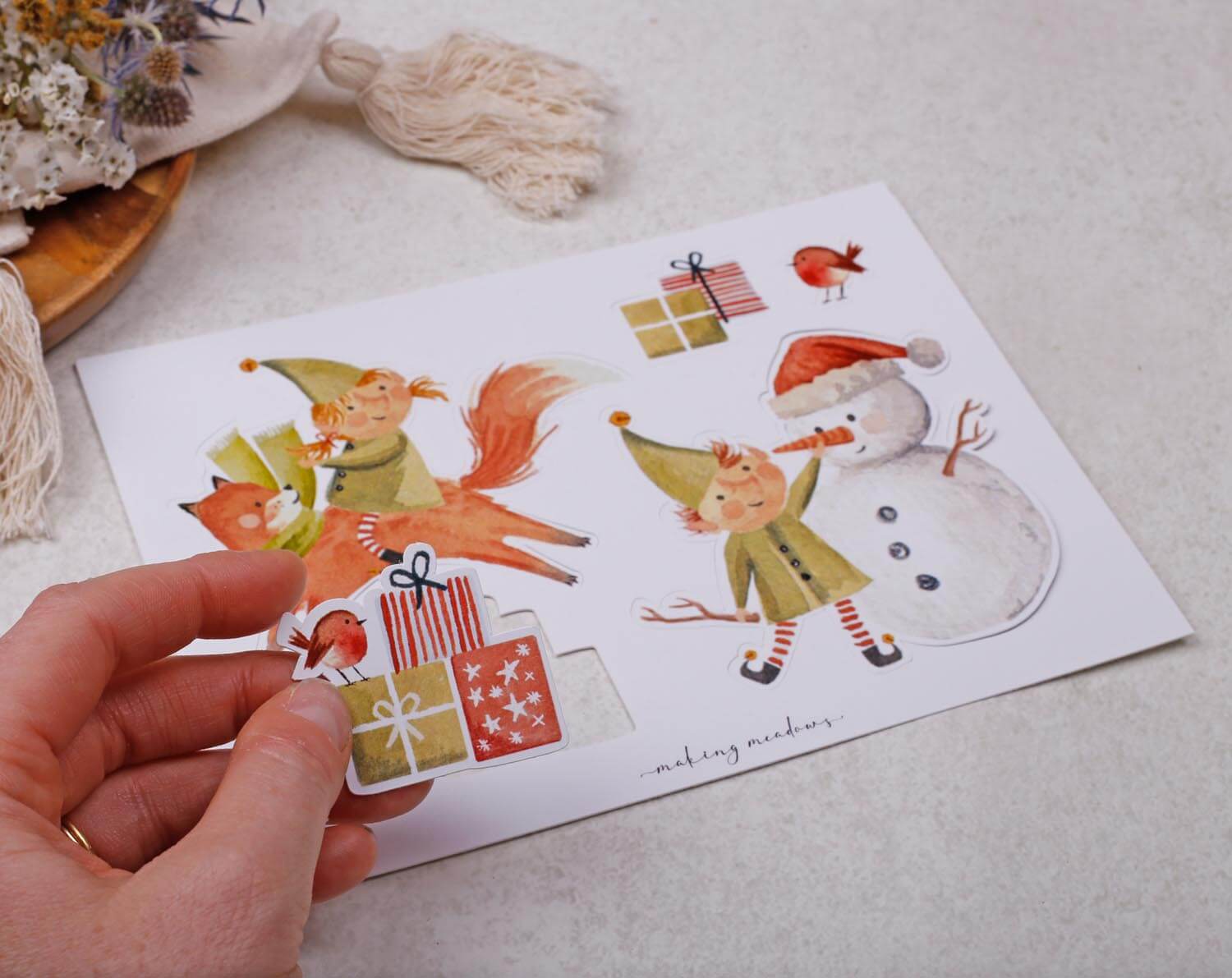 Christmas Make Your Own Greeting Card Kit. Craft Kits designed by Making Meadows