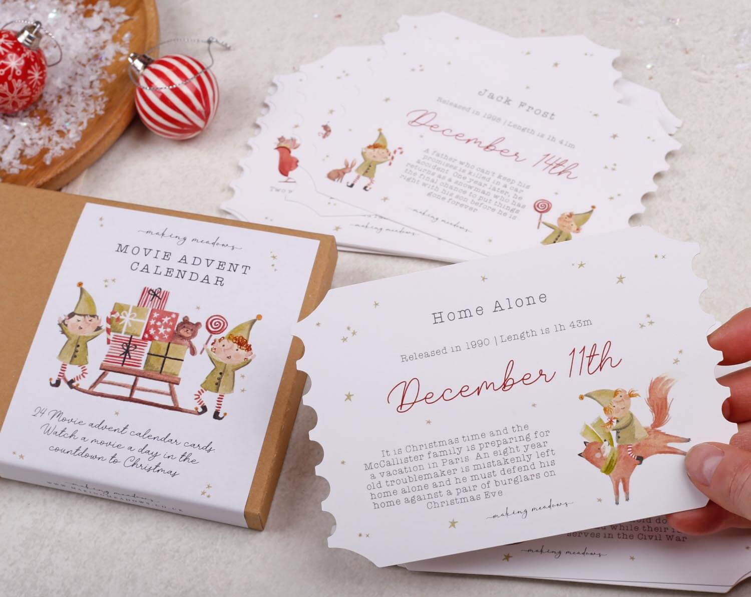 Christmas Movie Advent Calendar. Advent Calendars designed by Making Meadows