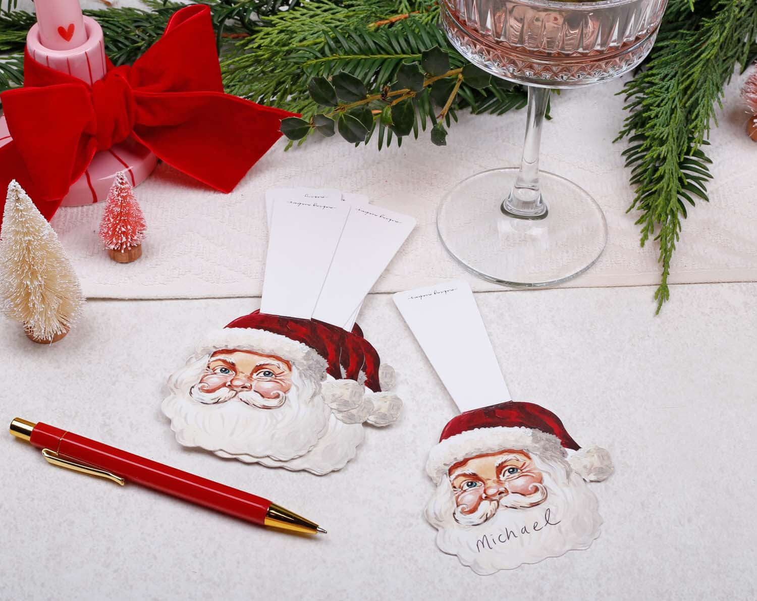 Santa Christmas Place Card designed by Making Meadows