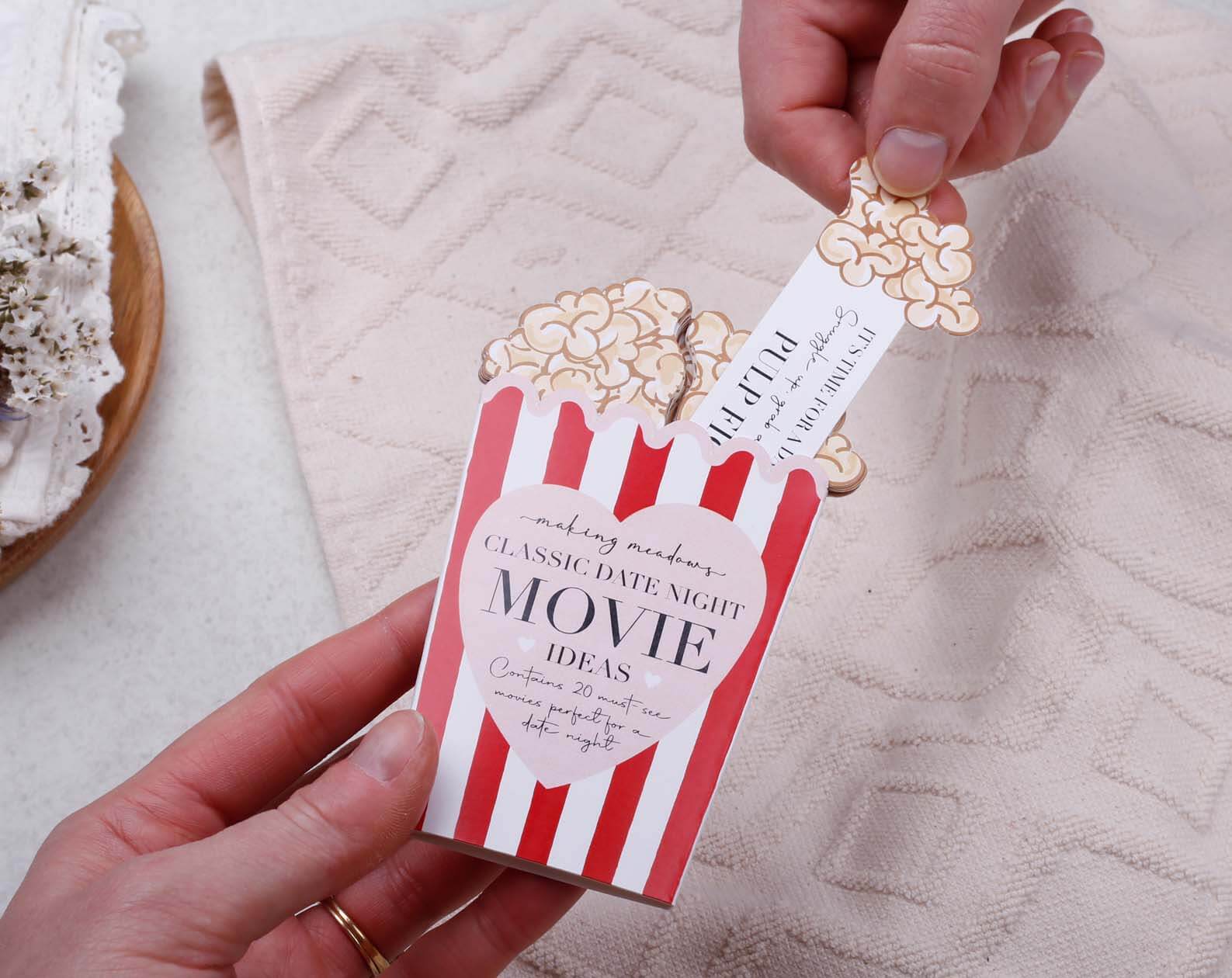 Classic Movie Date Night Idea Cards. Stationery designed by Making Meadows