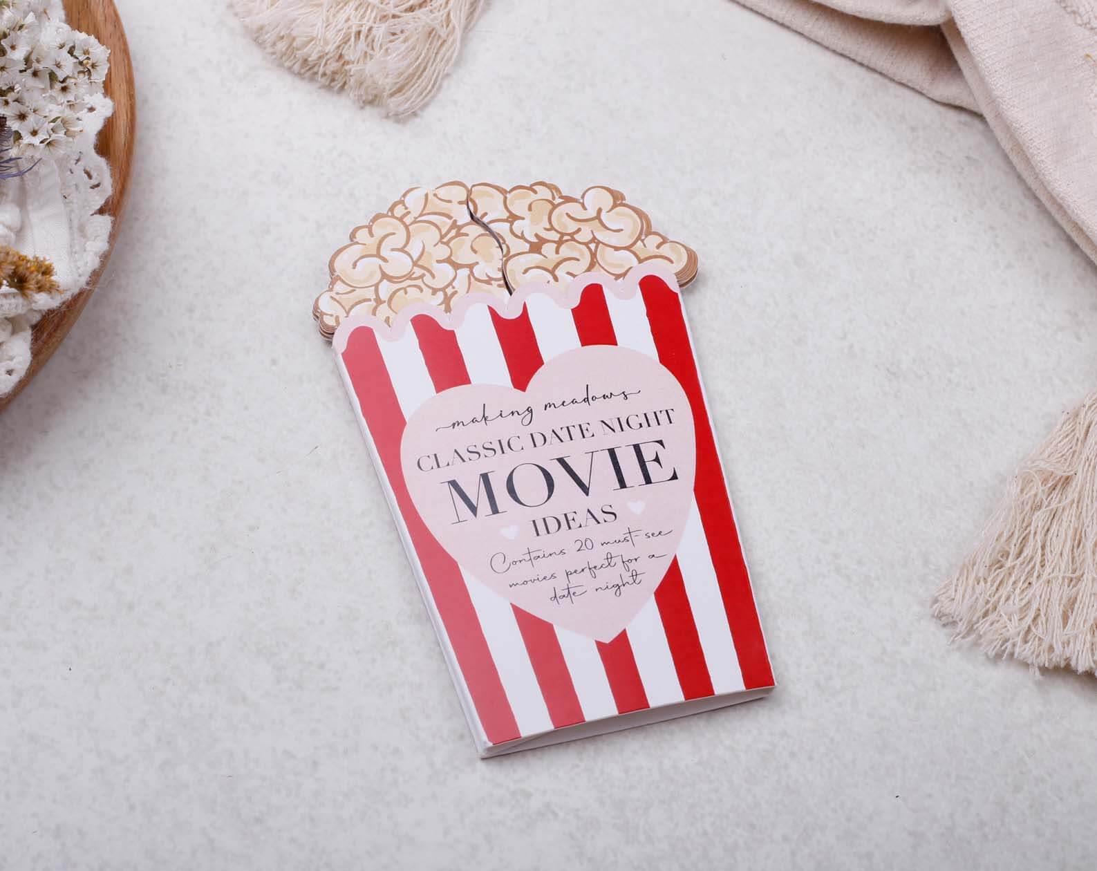 Classic Movie Date Night Idea Cards. Stationery designed by Making Meadows