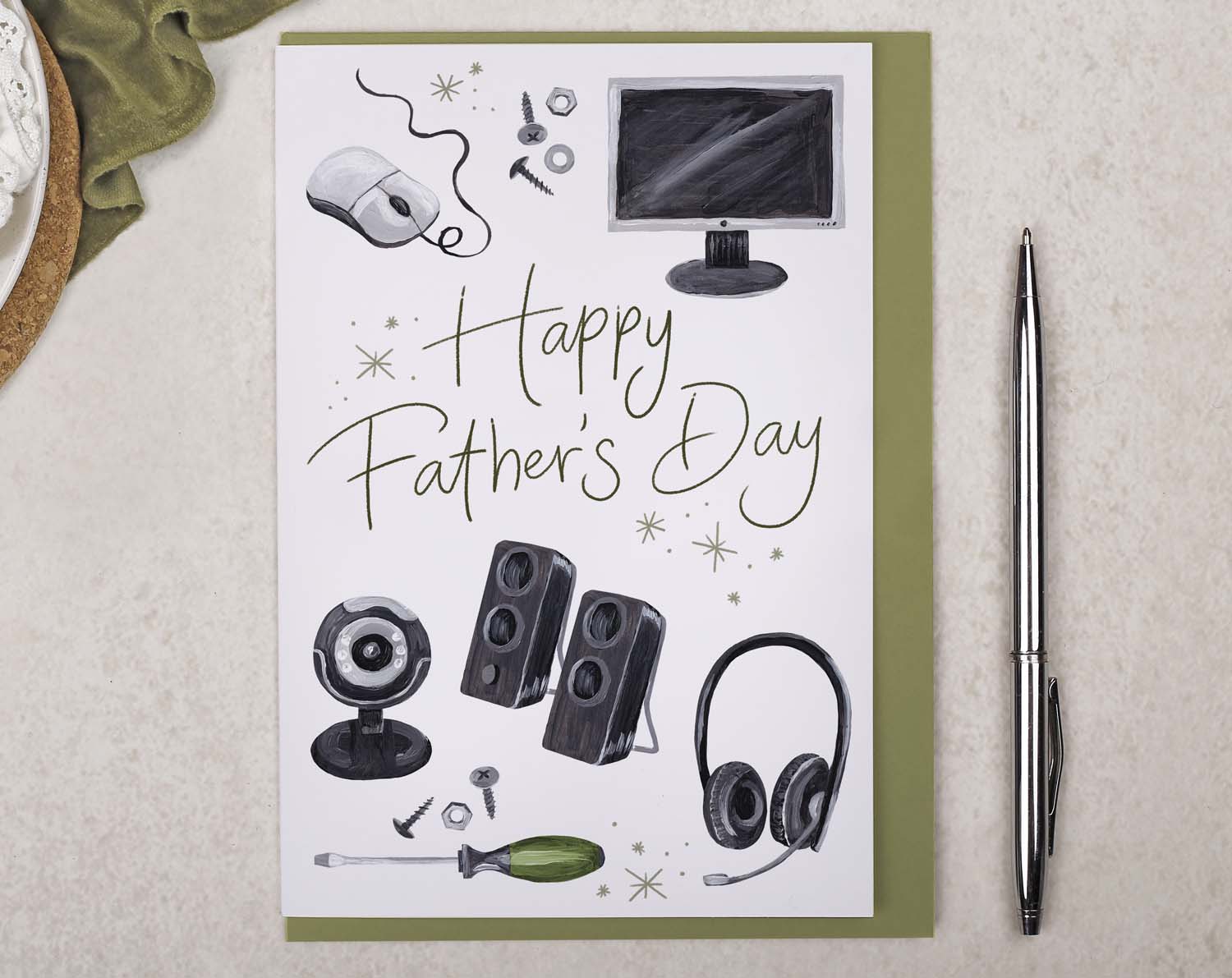 Computer Programming Father's Day Card. Greeting & Note Cards designed by Making Meadows