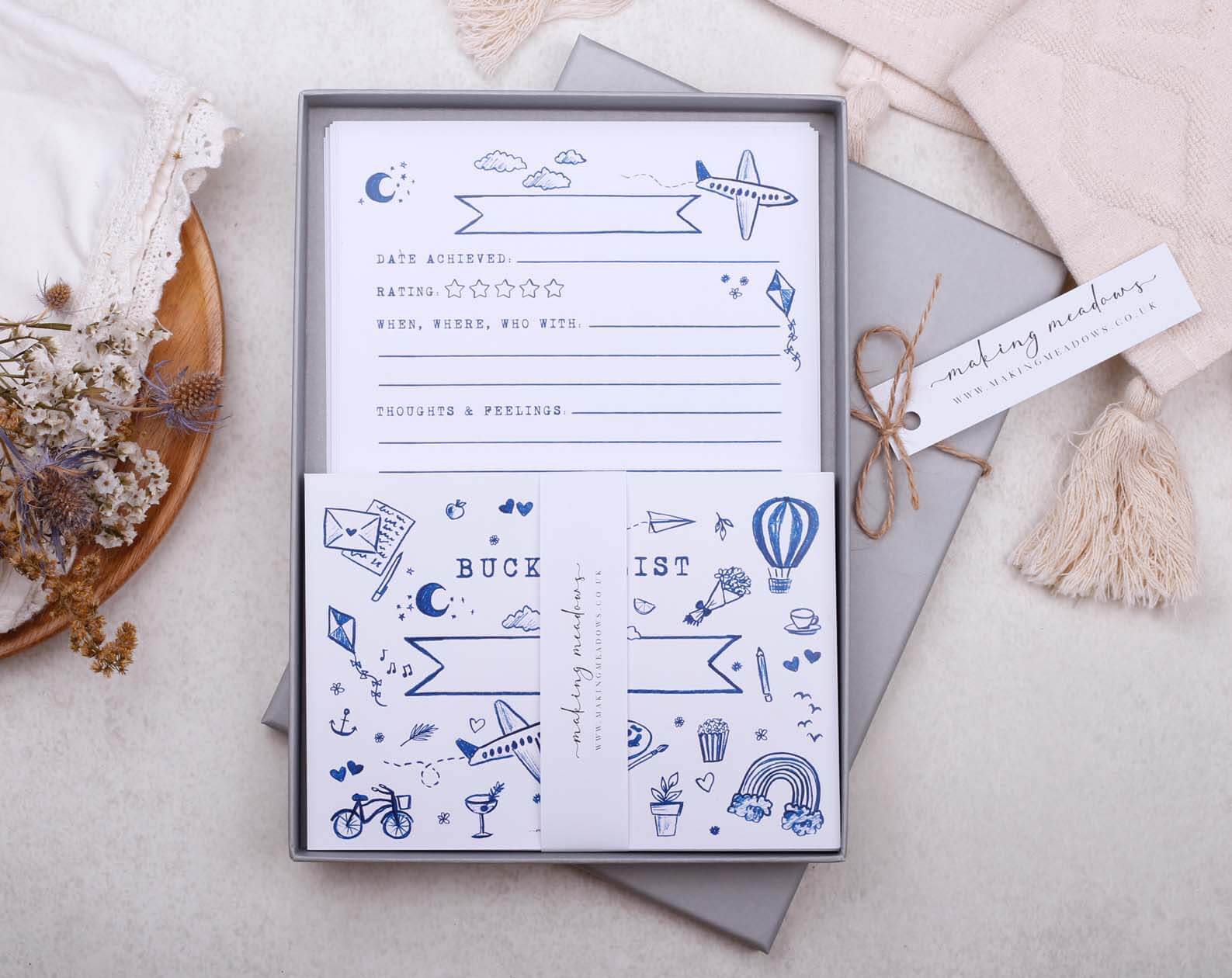 Couples Bucket List Letters. Stationery designed by Making Meadows