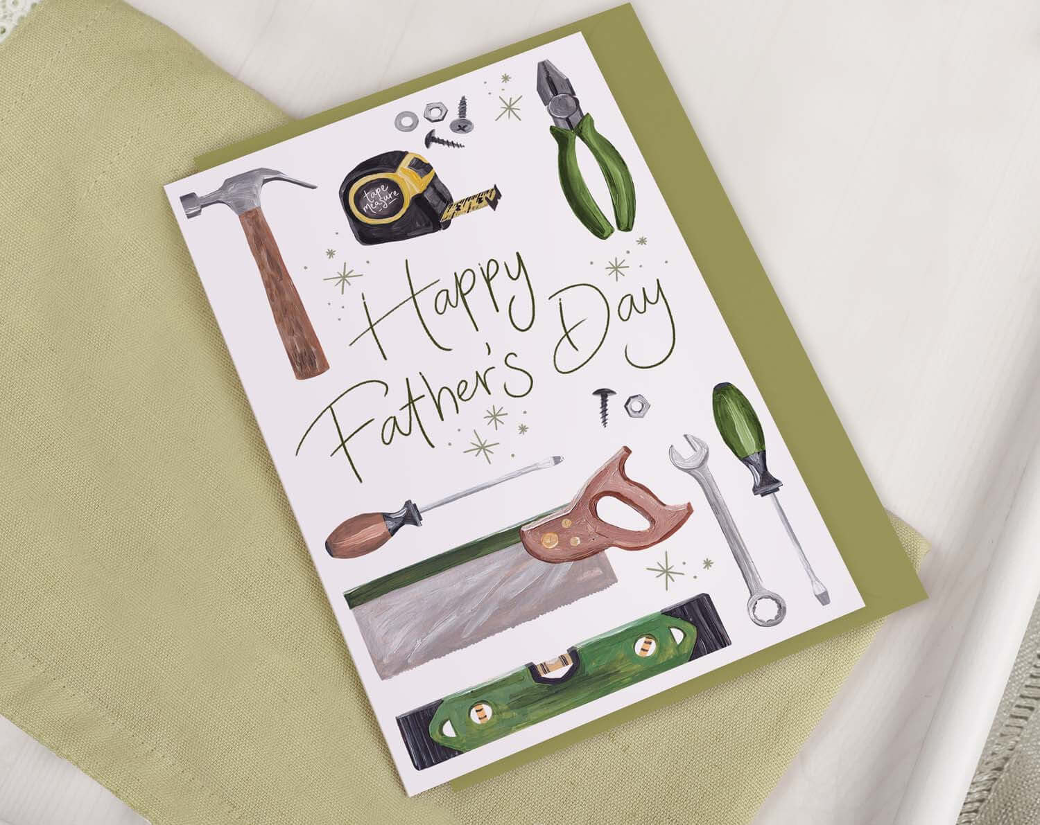 DIY Builder Father's Day Card. Greeting & Note Cards designed by Making Meadows
