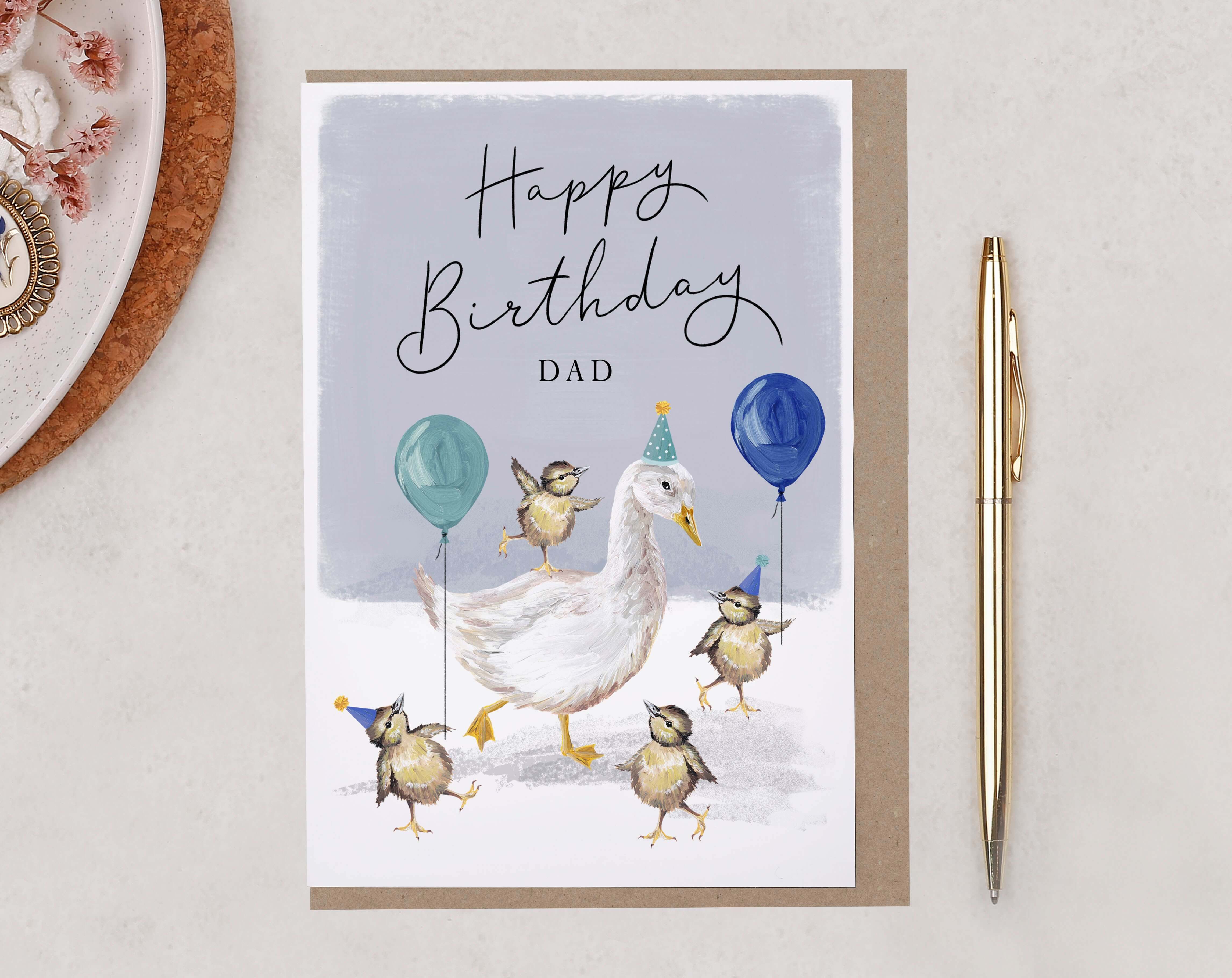 Dad Happy Birthday Card. Greeting & Note Cards designed by Making Meadows