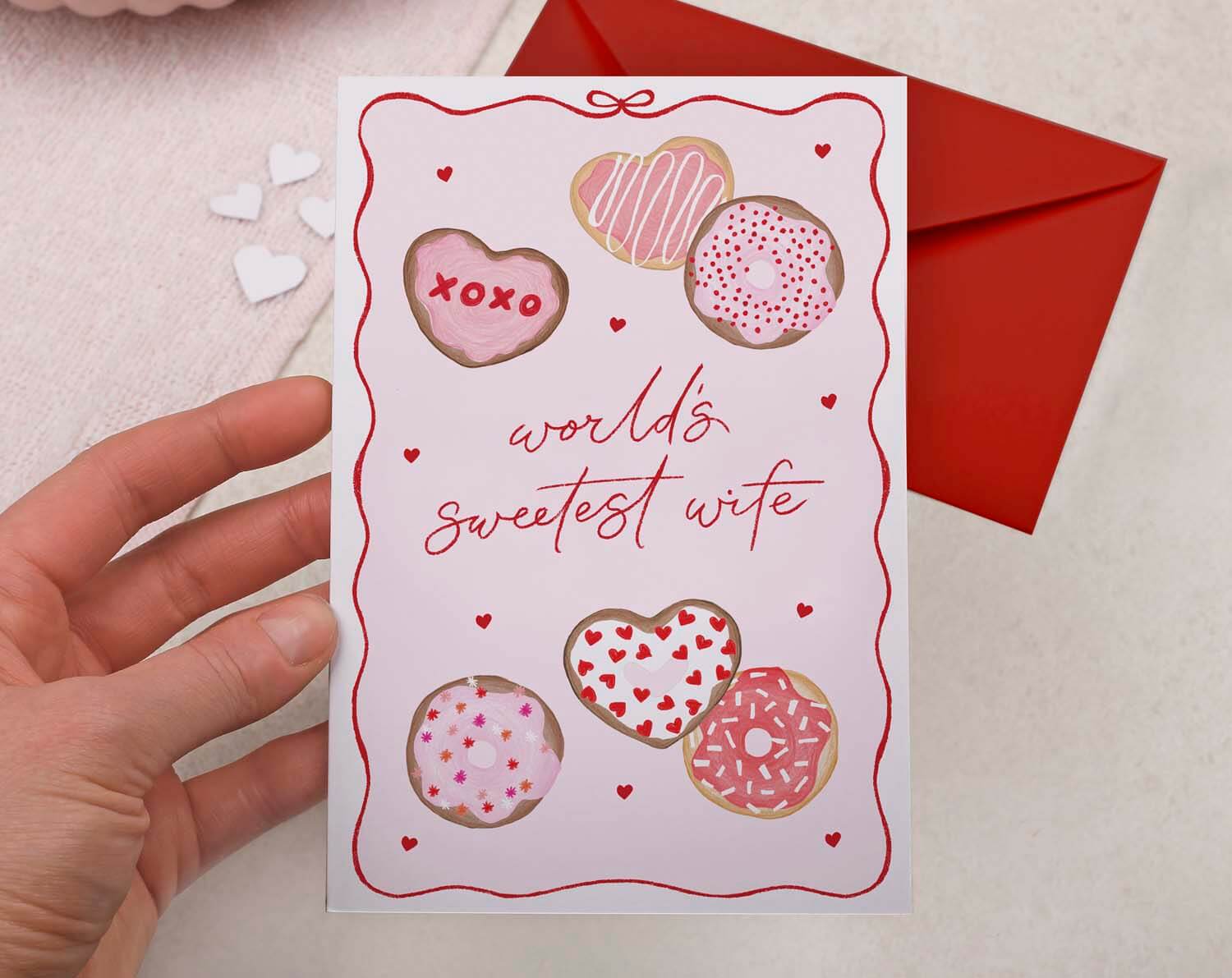 Doughnut Valentines Card For Wife