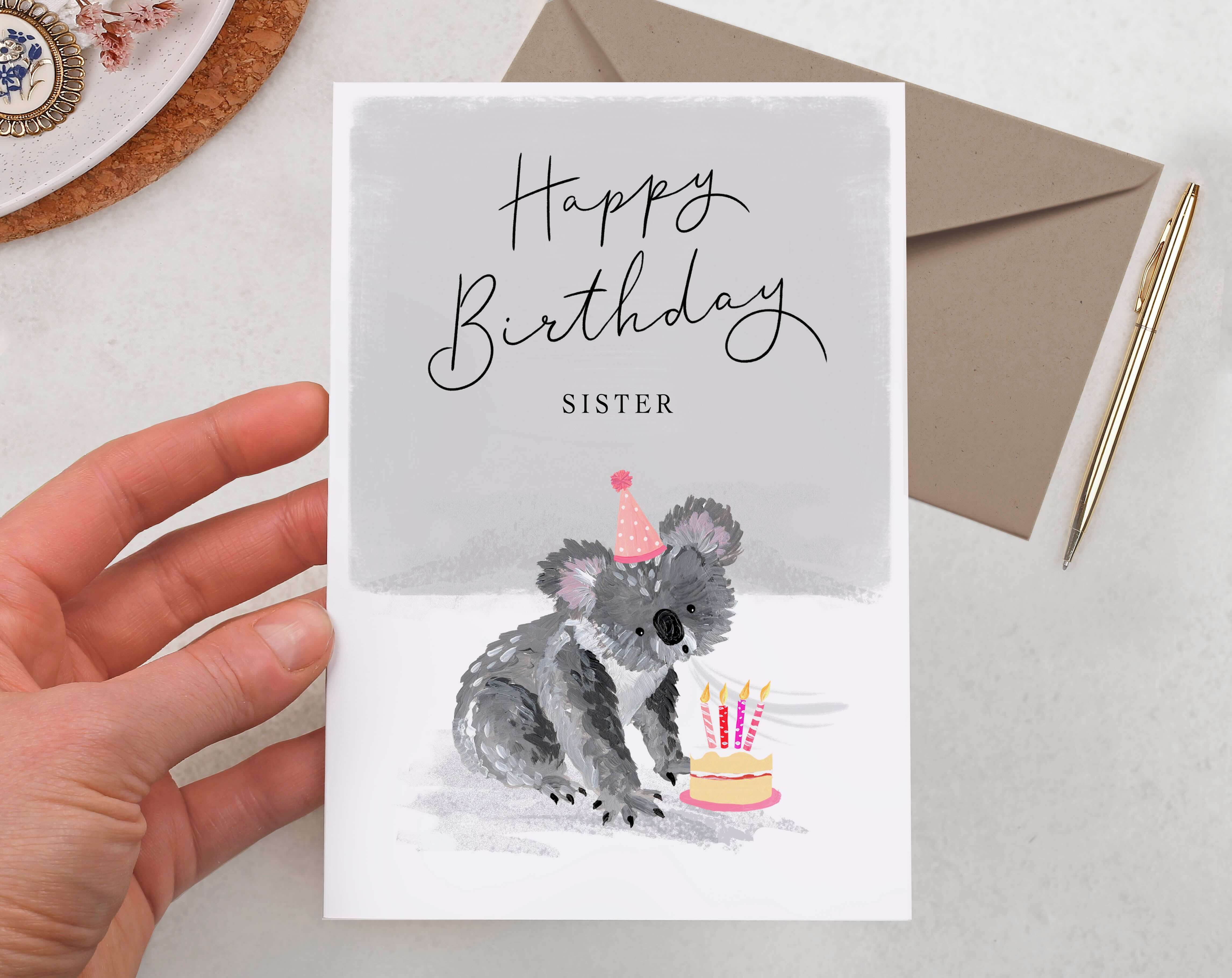 Sister Happy Birthday Card. Greeting & Note Cards designed by Making Meadows