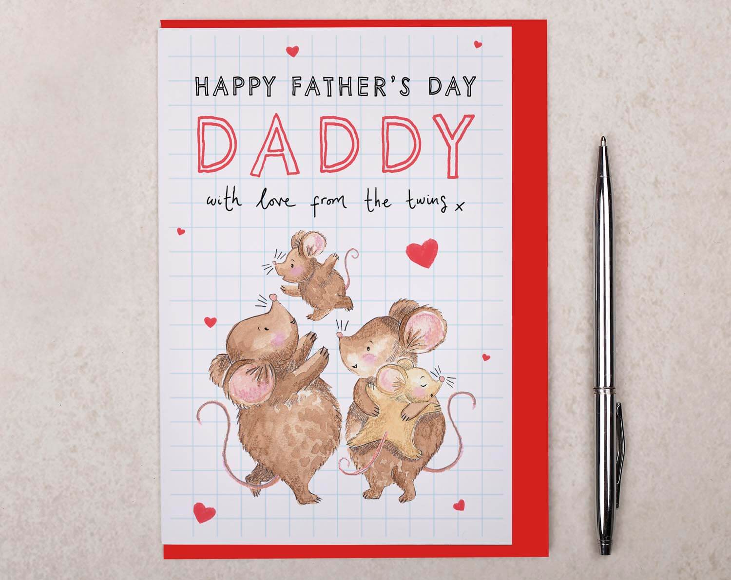 Father's Day Card From The Twins. Greeting & Note Cards designed by Making Meadows