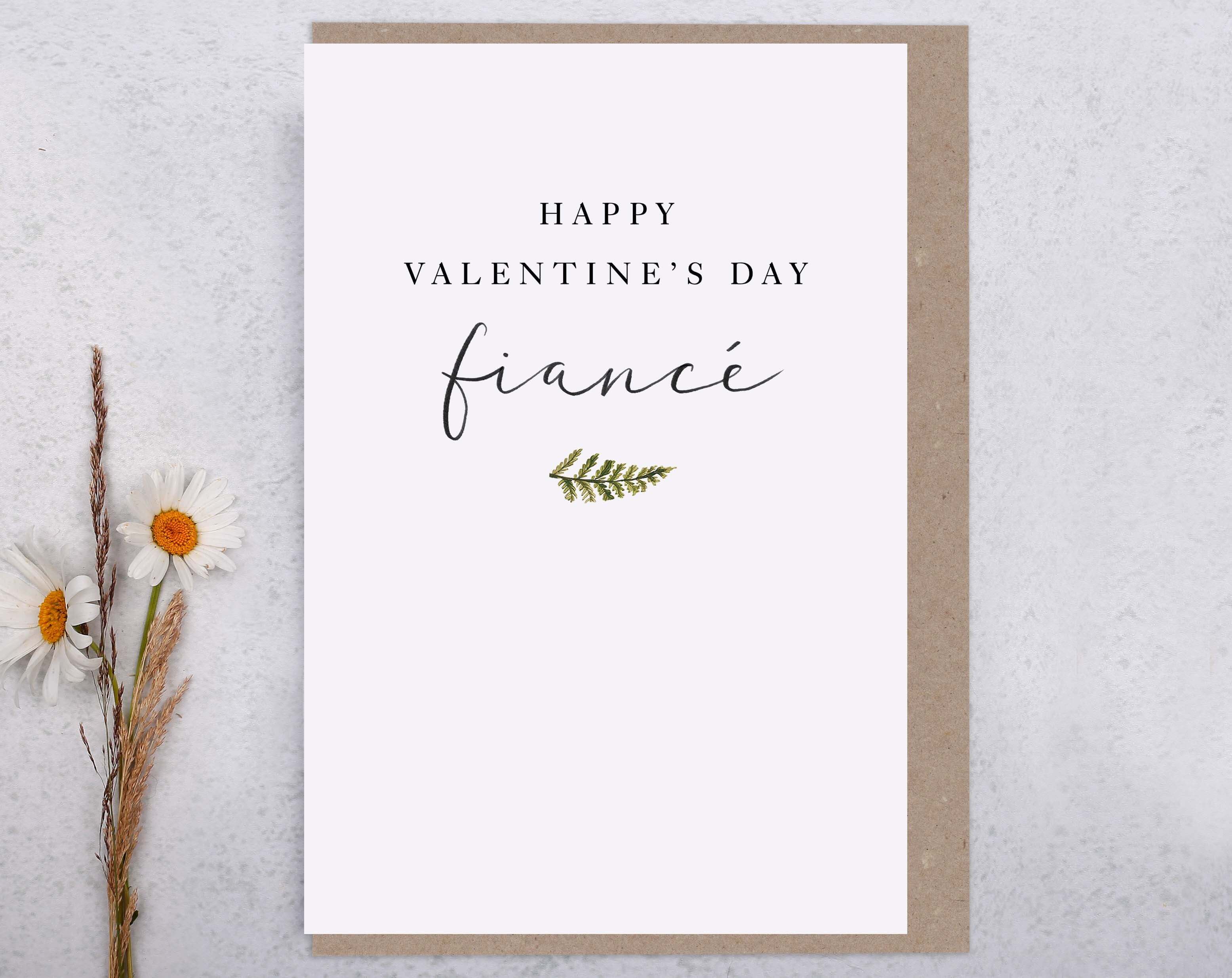 Fiancé Valentine Card. Greeting & Note Cards designed by Making Meadows