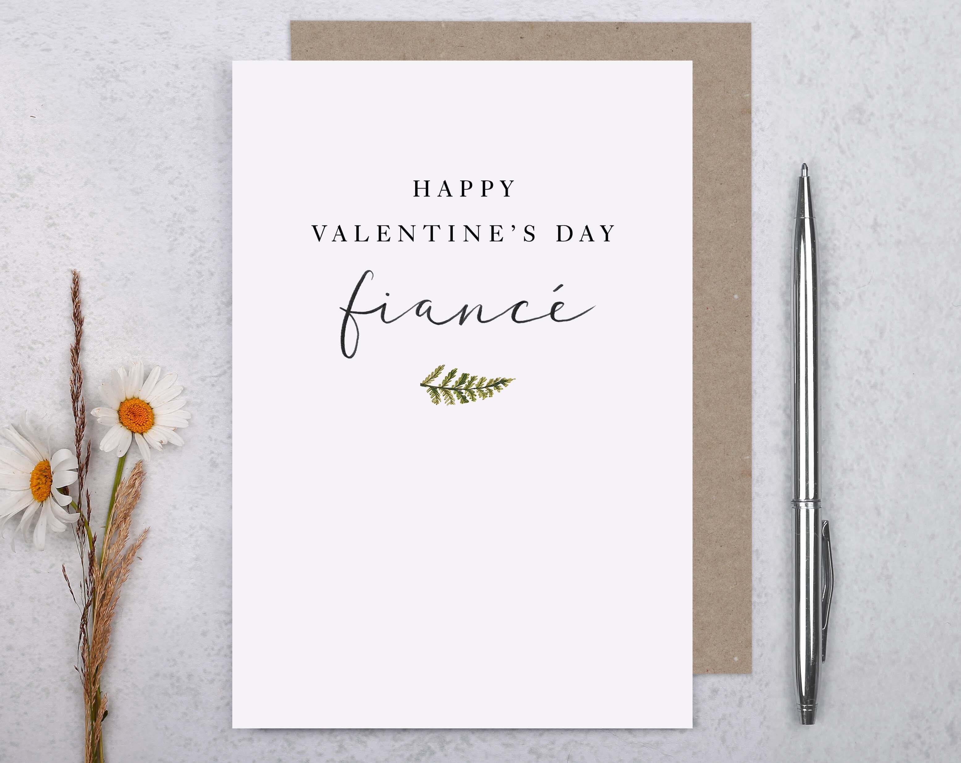 Fiancé Valentine Card. Greeting & Note Cards designed by Making Meadows
