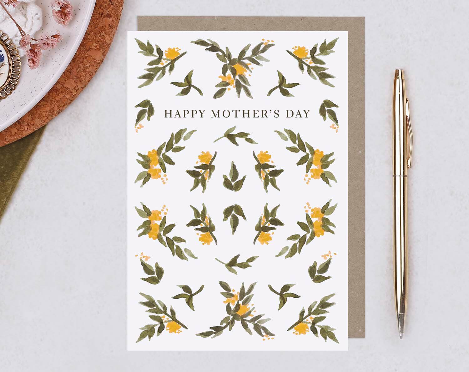 Floral Happy Mother's Day Card. Greeting & Note Cards designed by Making Meadows