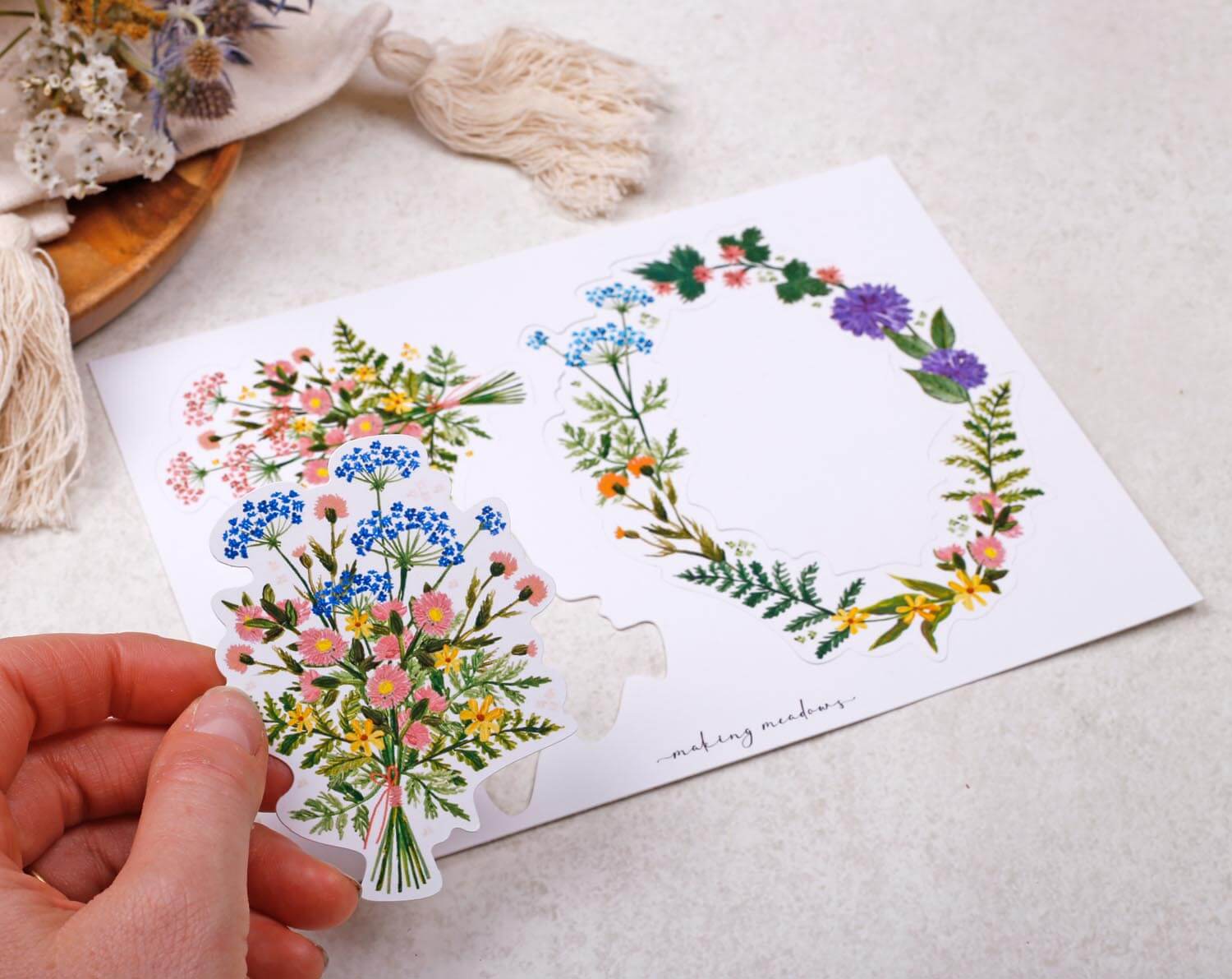 Floral Make Your Own Greeting Card Kit. Craft Kits designed by Making Meadows