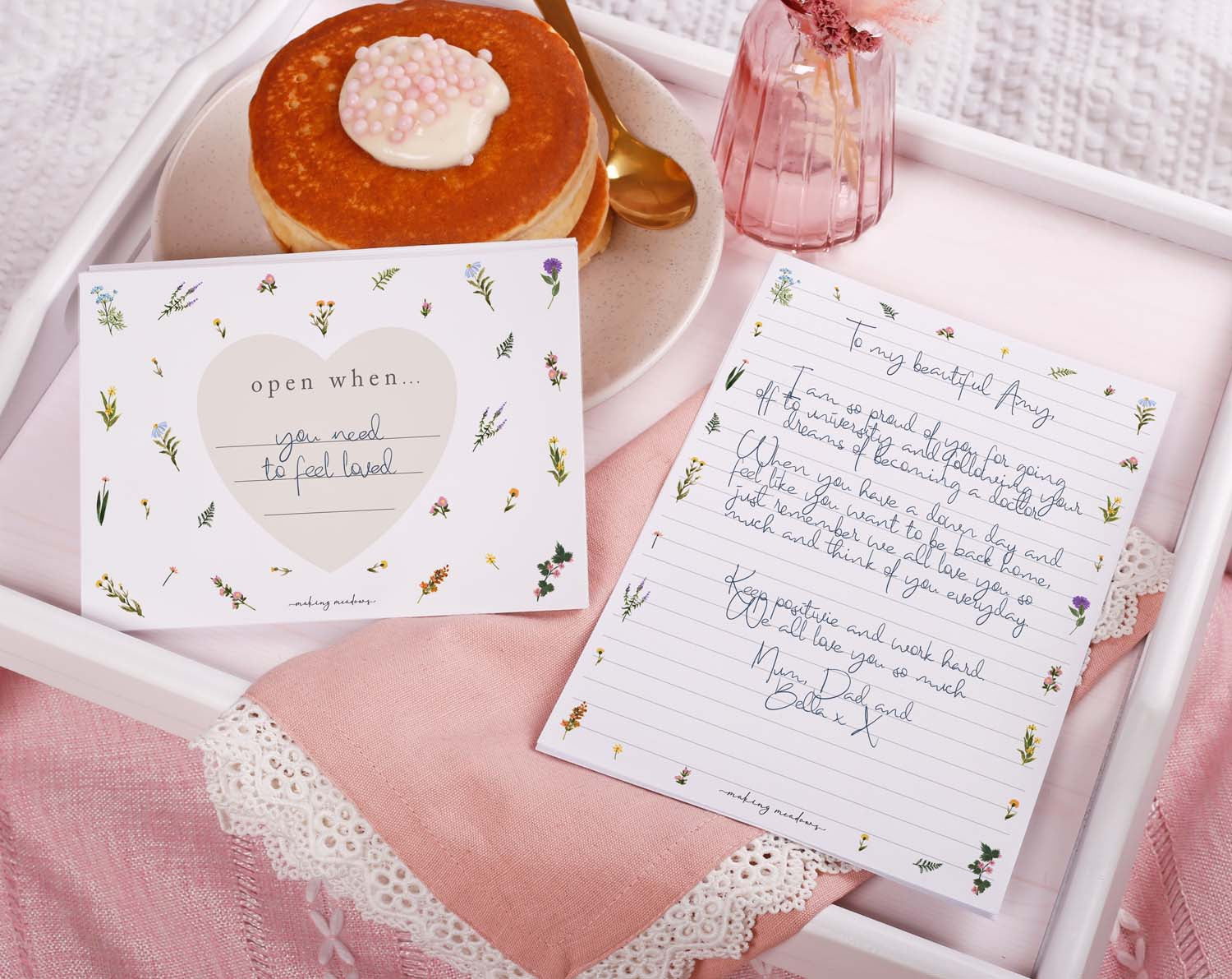 Floral Open When Envelopes. Stationery designed by Making Meadows