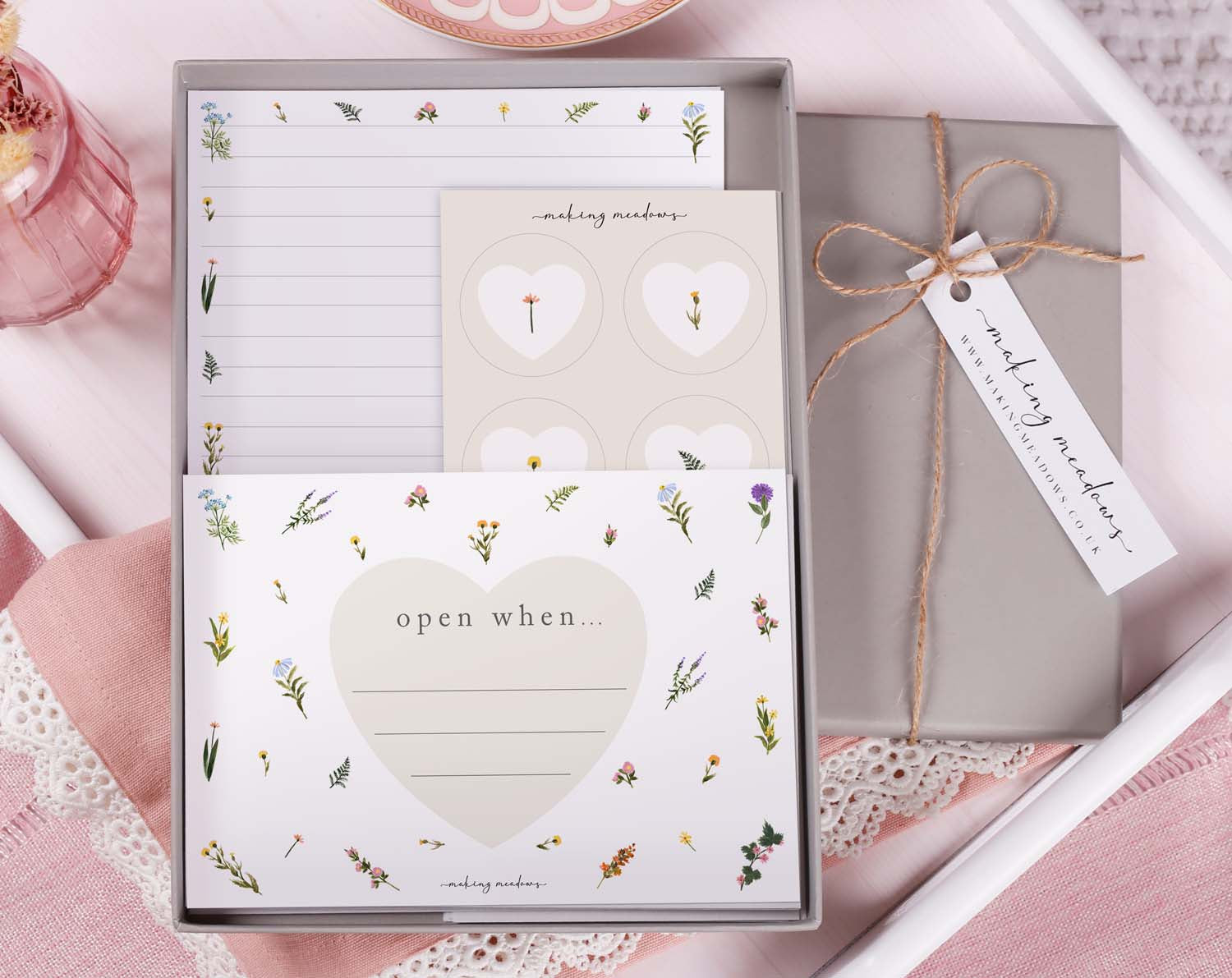 Floral Open When Envelopes. Stationery designed by Making Meadows