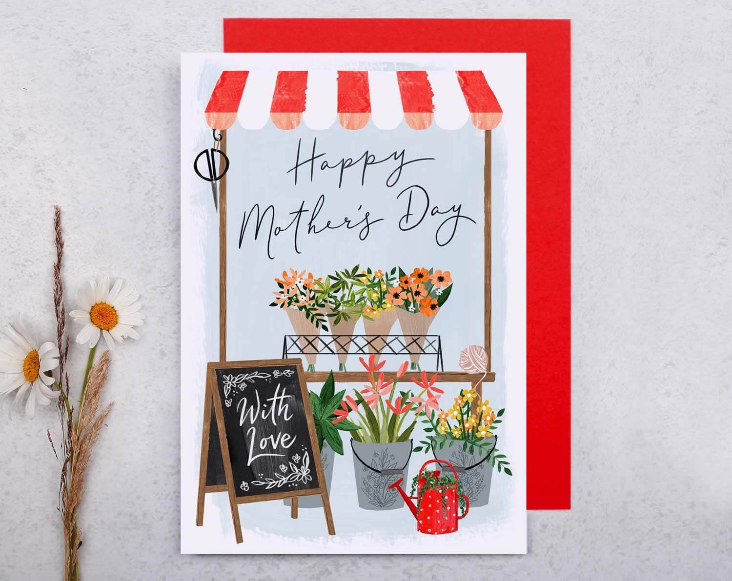 Florist Shop Mother's Day Card. Greeting & Note Cards designed by Making Meadows