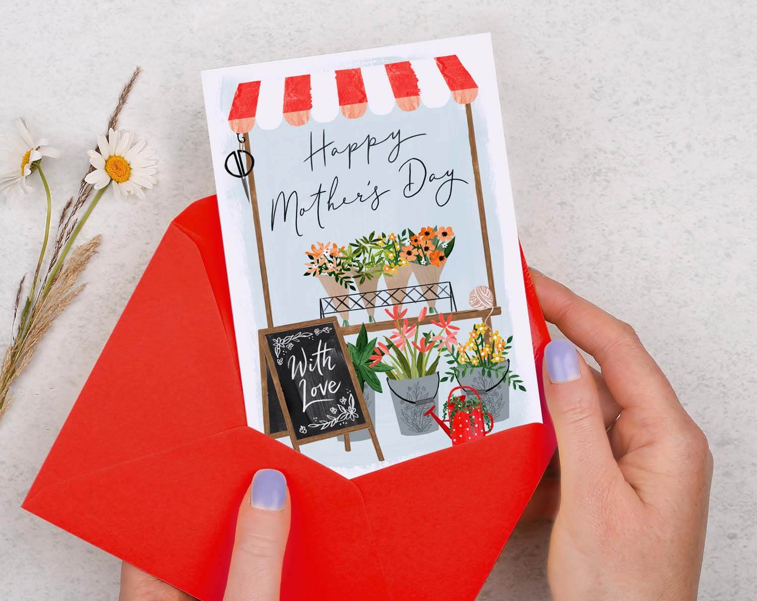 Florist Shop Mother's Day Card. Greeting & Note Cards designed by Making Meadows