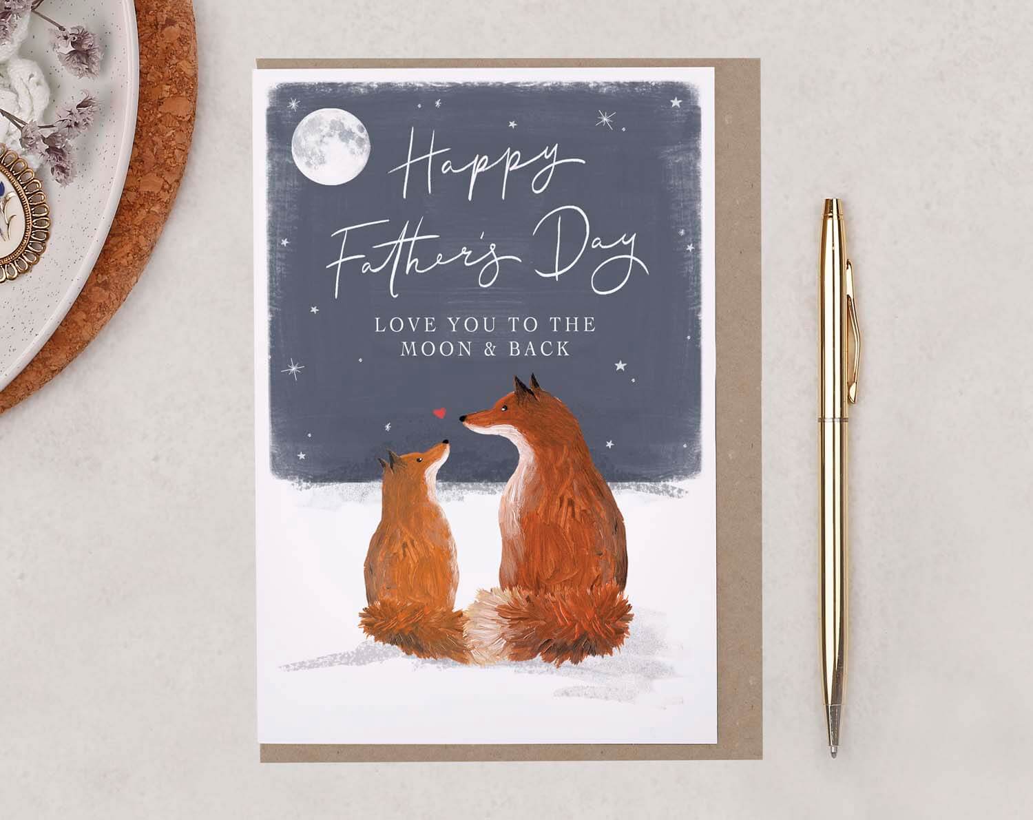 Fox Father's Day Card. Greeting & Note Cards designed by Making Meadows