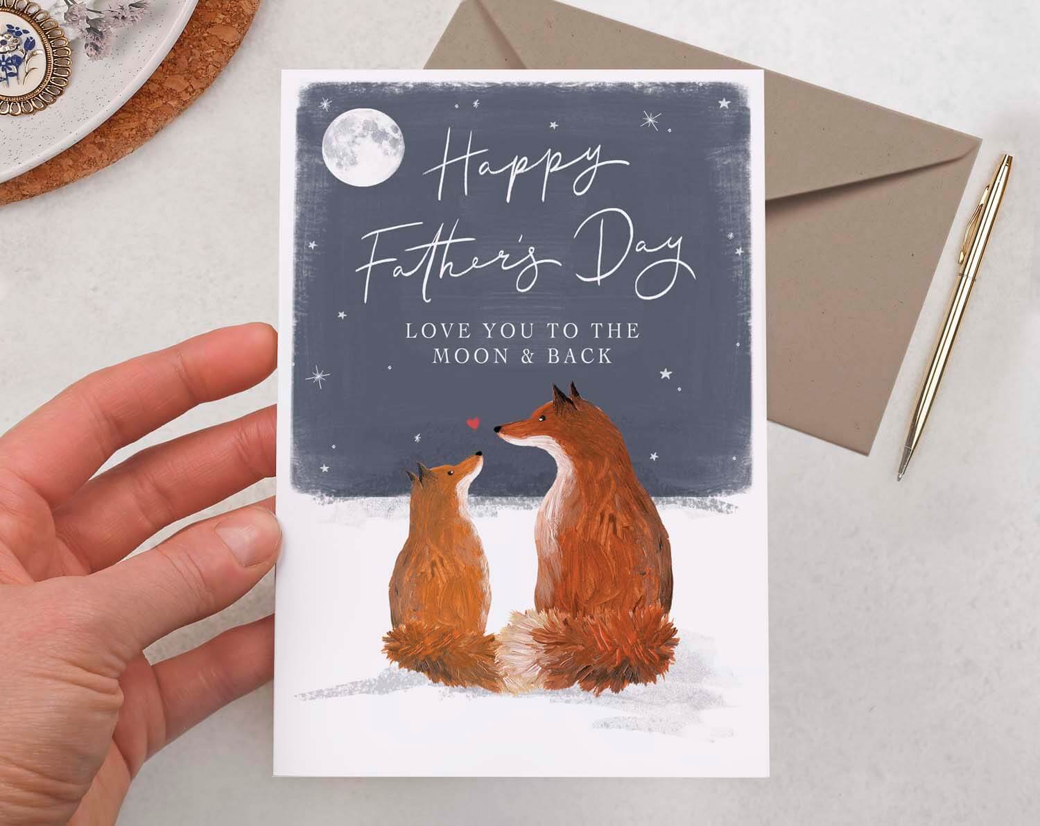 Fox Father's Day Card. Greeting & Note Cards designed by Making Meadows