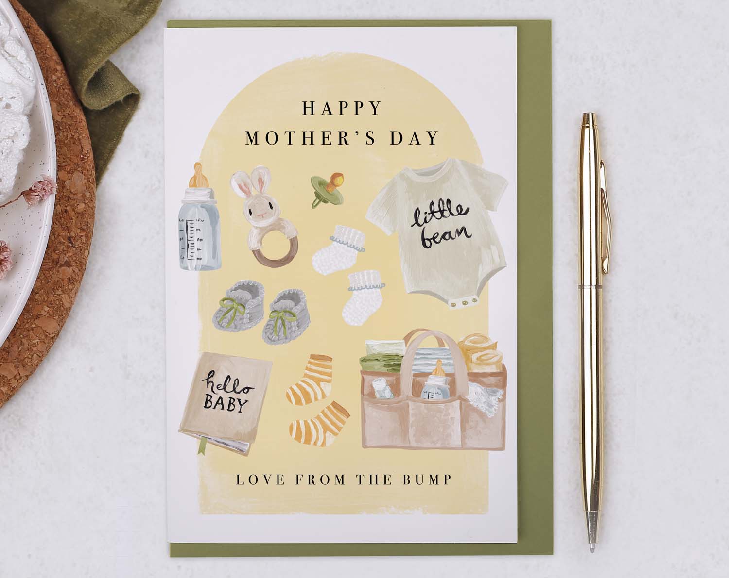 From Baby Bump Mother's Day Card. Greeting & Note Cards designed by Making Meadows