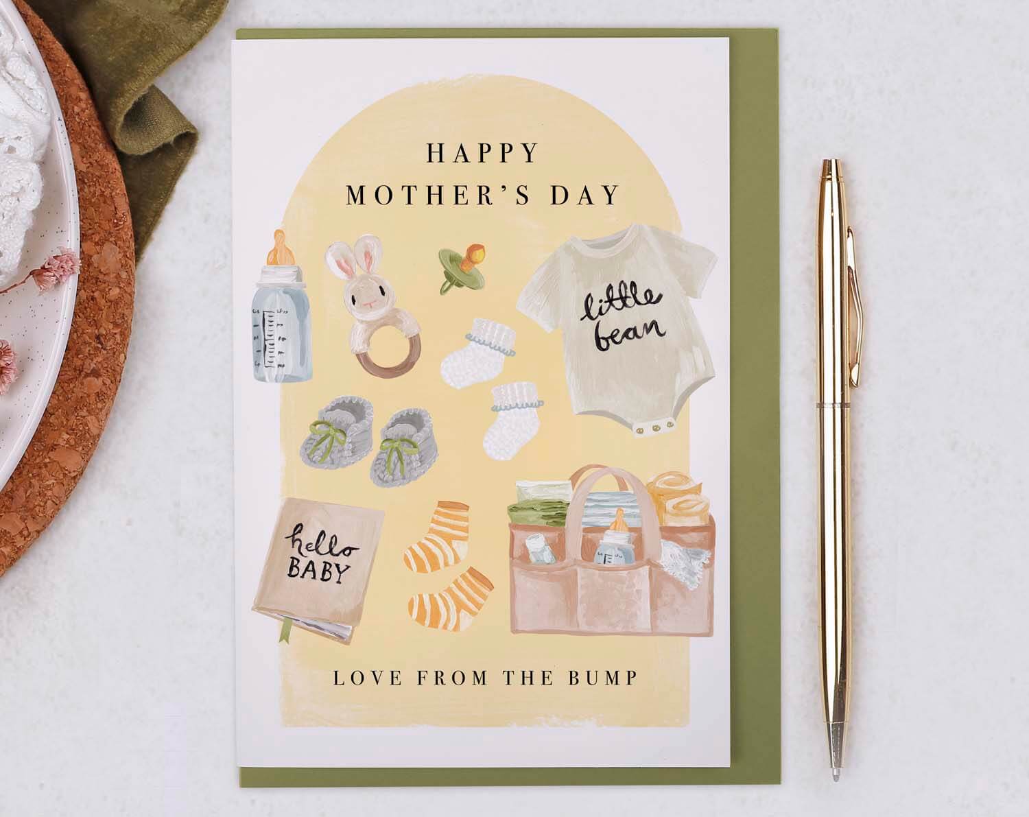 From Baby Bump Mother's Day Card. Greeting & Note Cards designed by Making Meadows