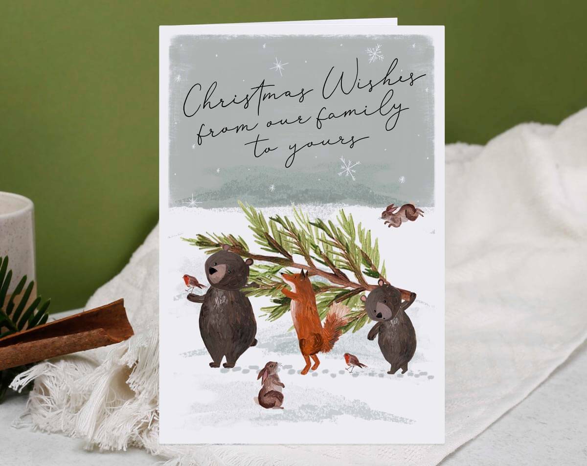 From Our Family To Yours Christmas Card. Greeting & Note Cards designed by Making Meadows