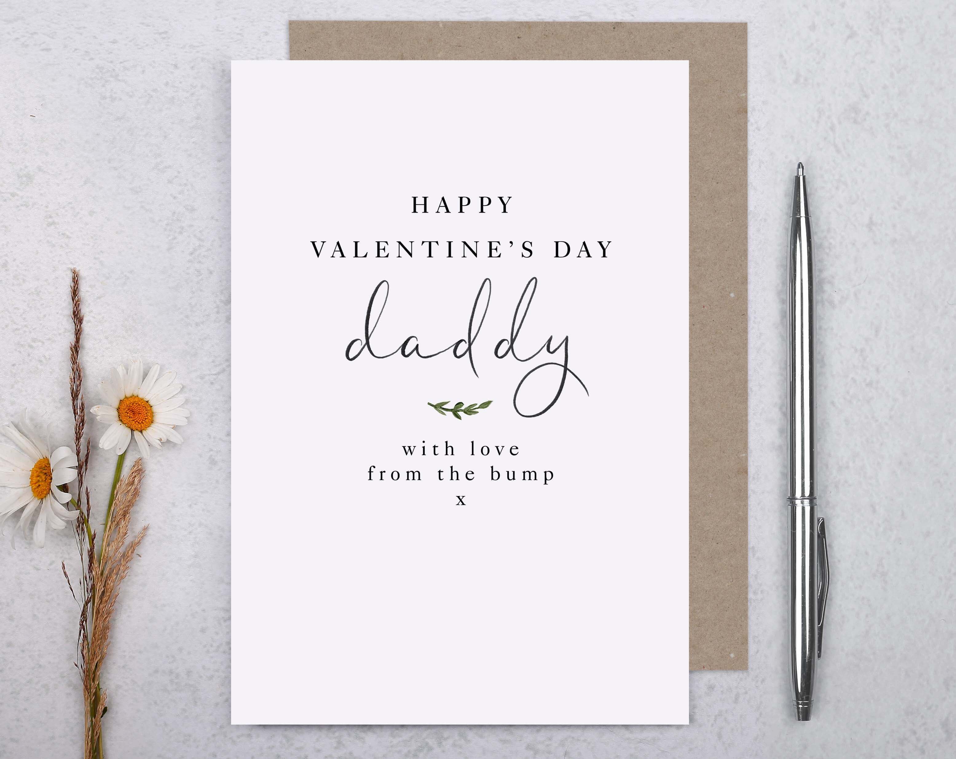 From The Bump Daddy Valentine Card. Greeting Cards designed by Making Meadows