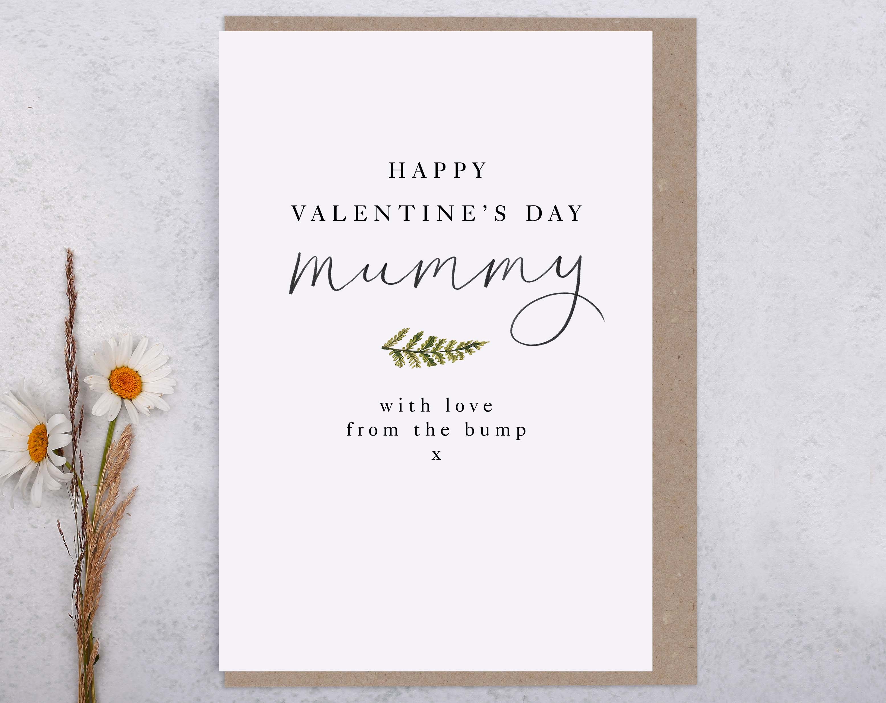 From The Bump Mummy Valentine Card. Greeting Cards designed by Making Meadows