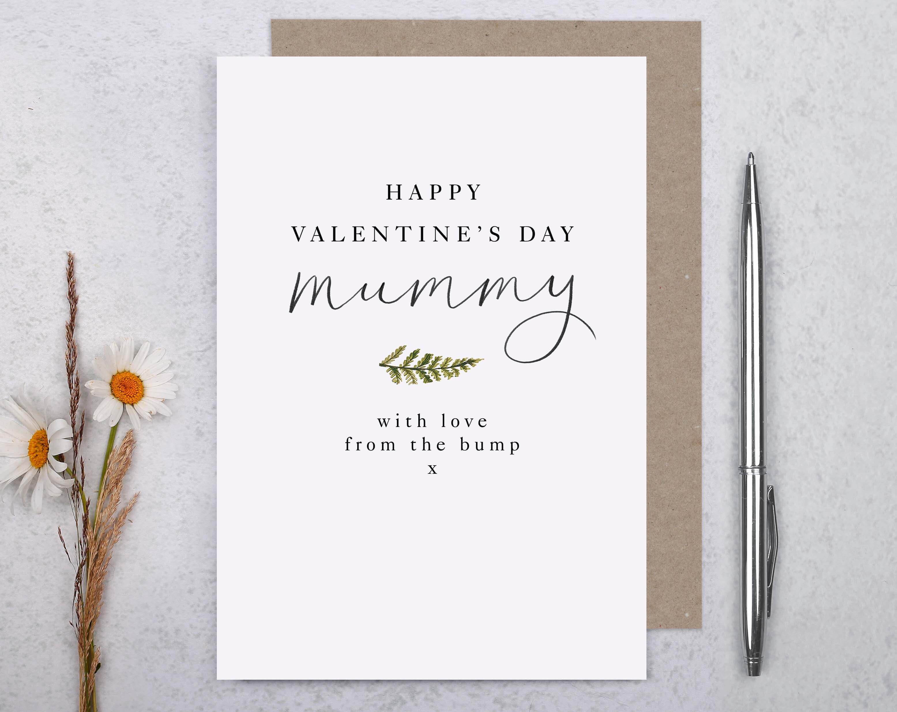From The Bump Mummy Valentine Card. Greeting Cards designed by Making Meadows