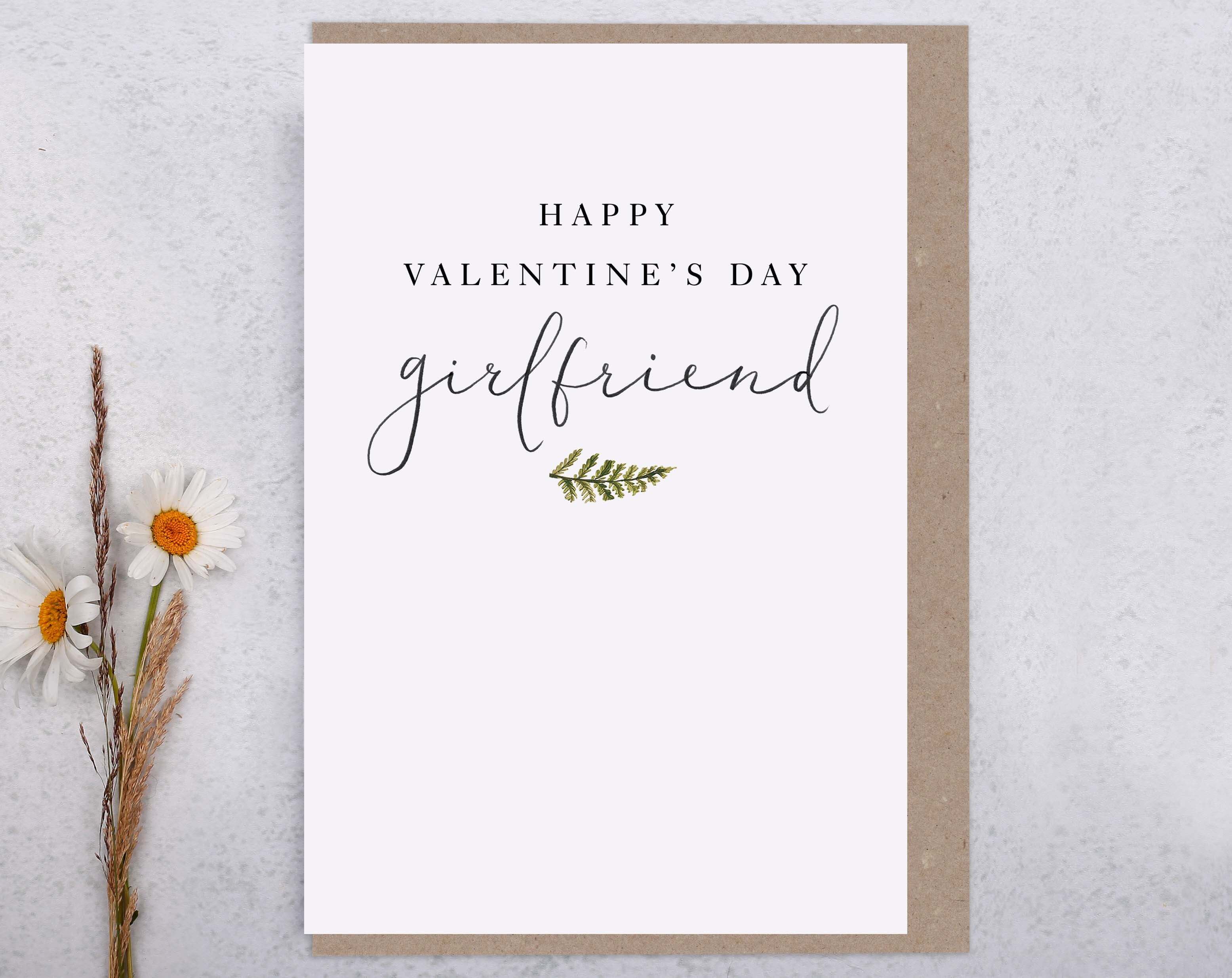 Girlfriend Valentine Card. Greeting Cards designed by Making Meadows