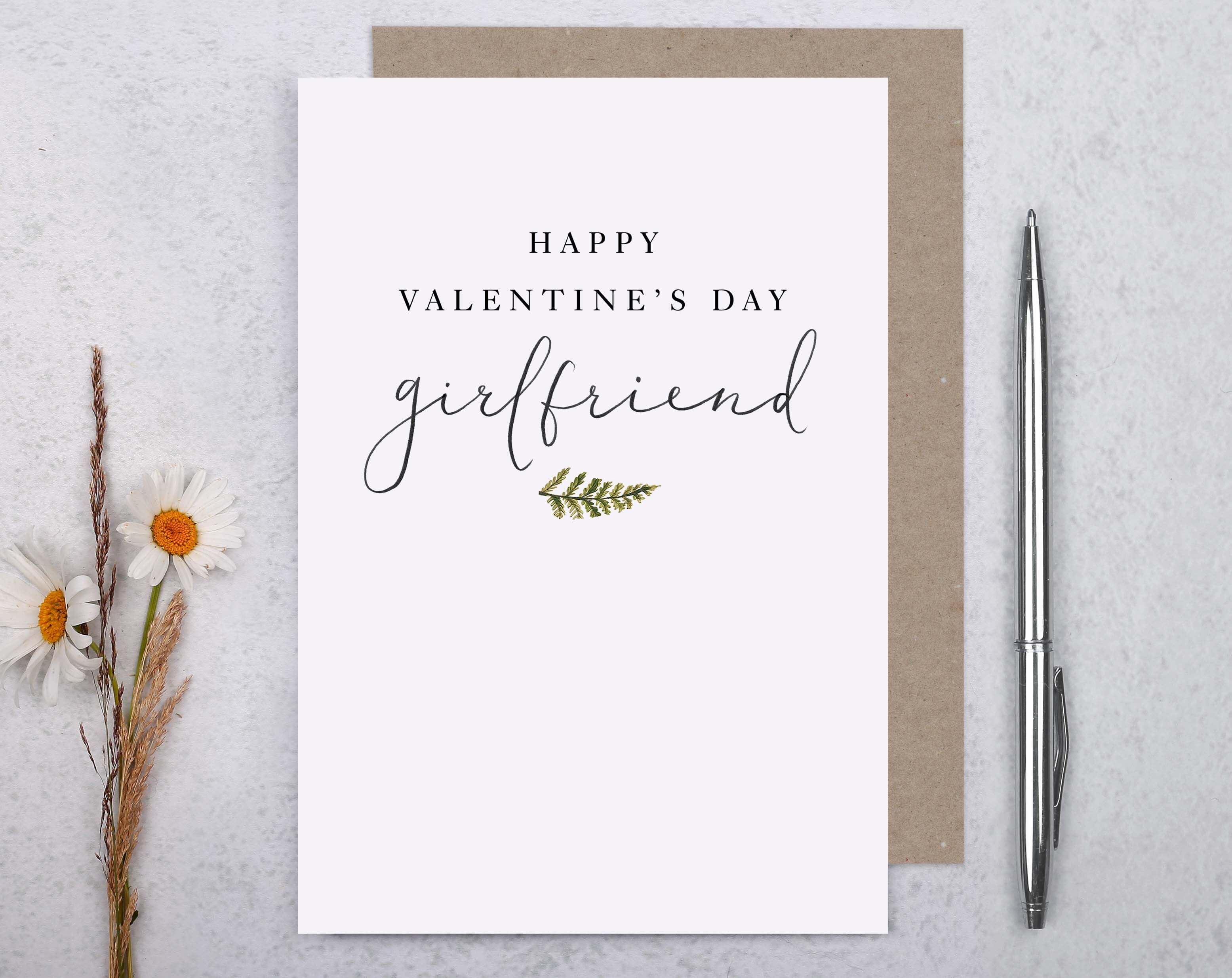 Girlfriend Valentine Card. Greeting Cards designed by Making Meadows