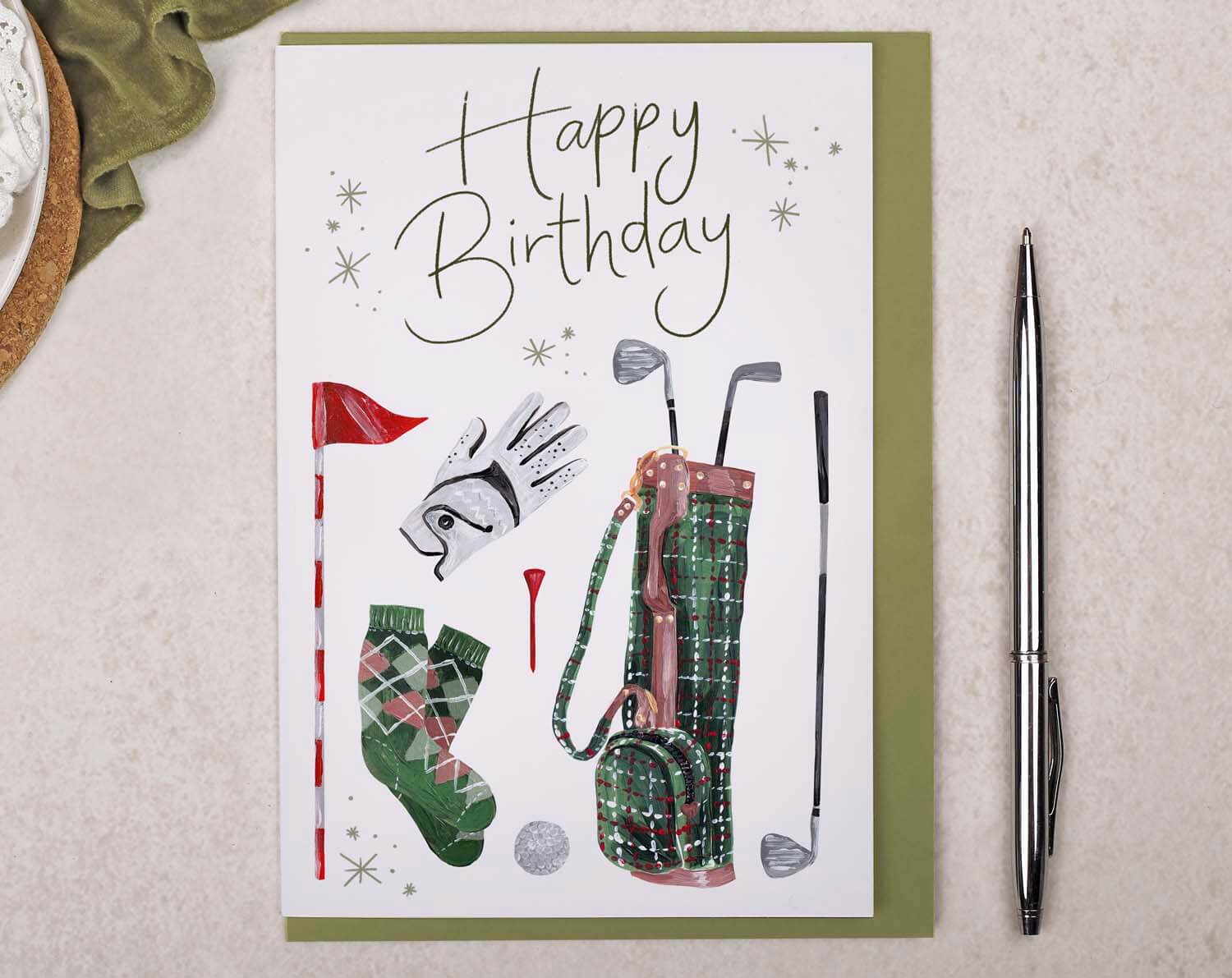 Golf Birthday Card. Greeting & Note Cards designed by Making Meadows