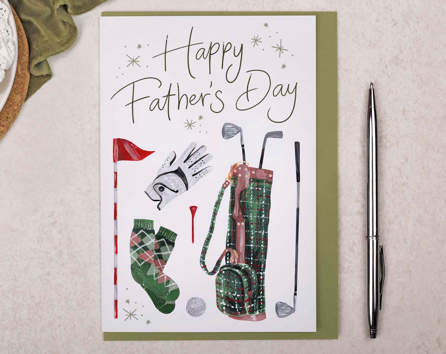 Golf Father's Day Card. Greeting & Note Cards designed by Making Meadows