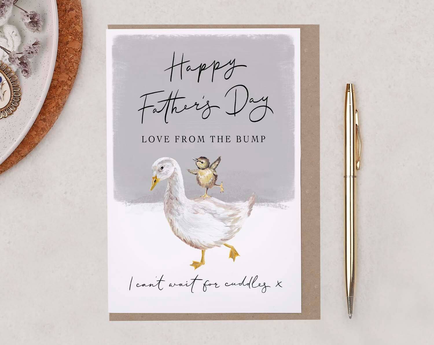 Goose Father's Day Card From The Bump. Greeting & Note Cards designed by Making Meadows