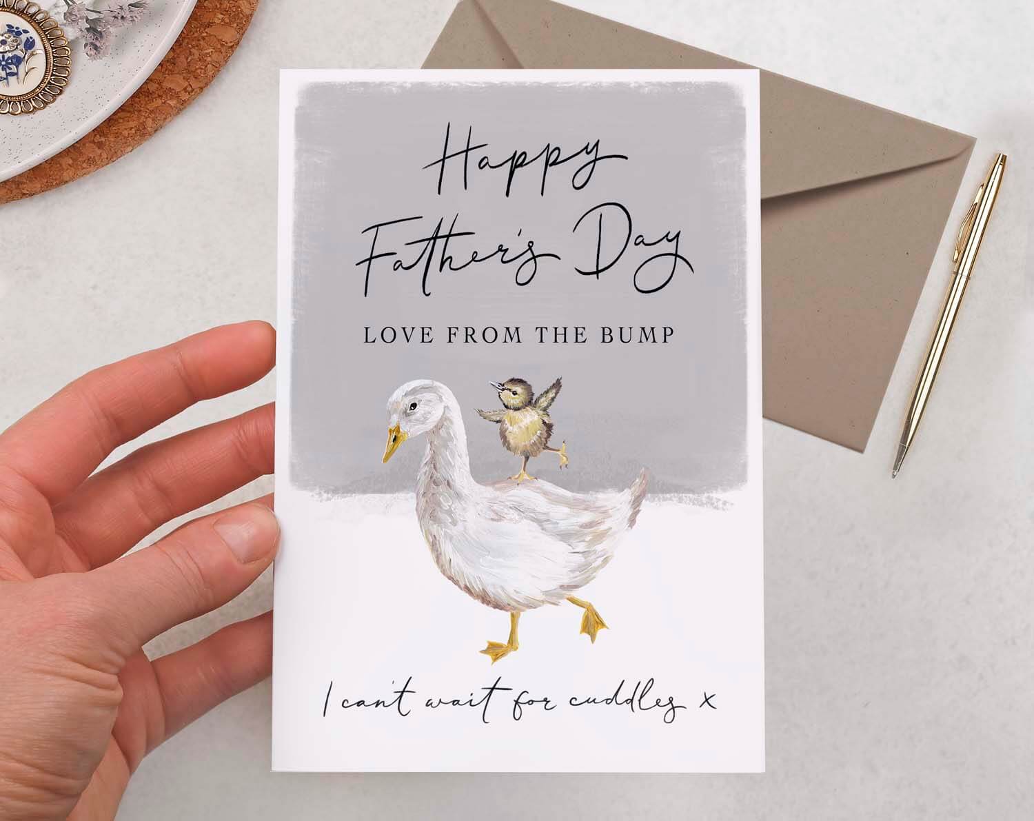 Goose Father's Day Card From The Bump. Greeting & Note Cards designed by Making Meadows