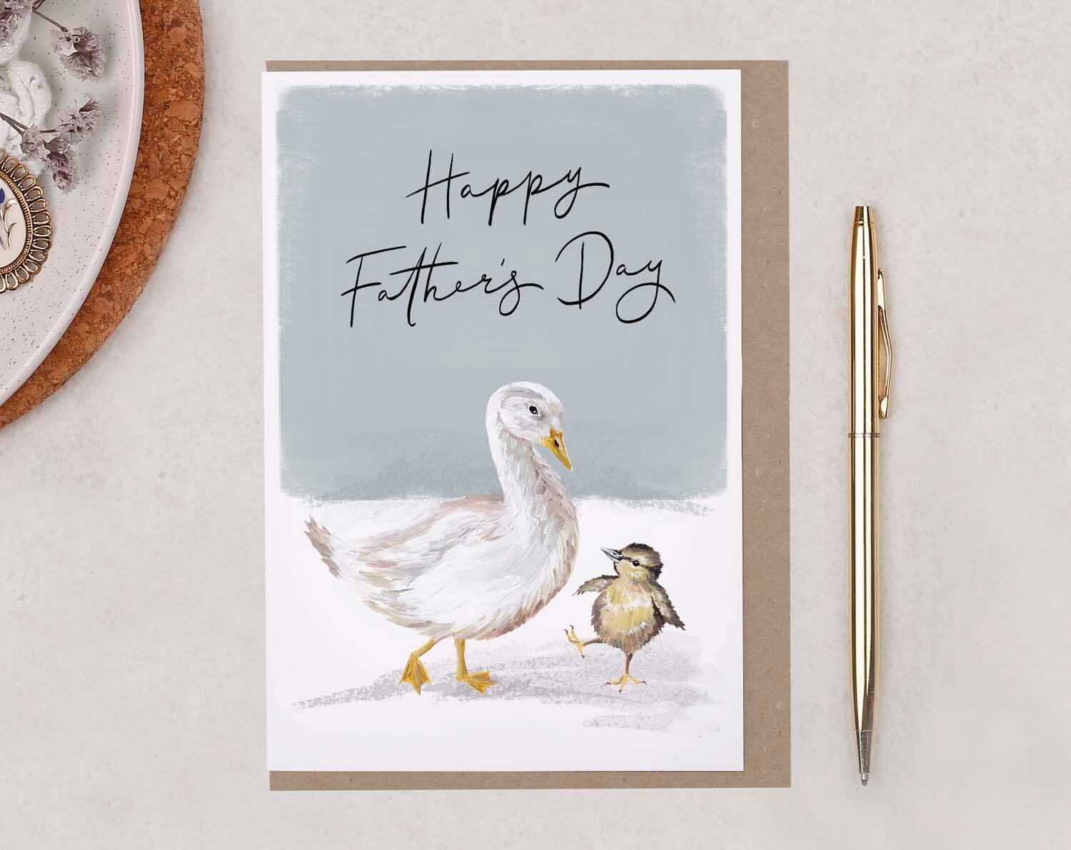 Goose Father's Day Card. Greeting & Note Cards designed by Making Meadows