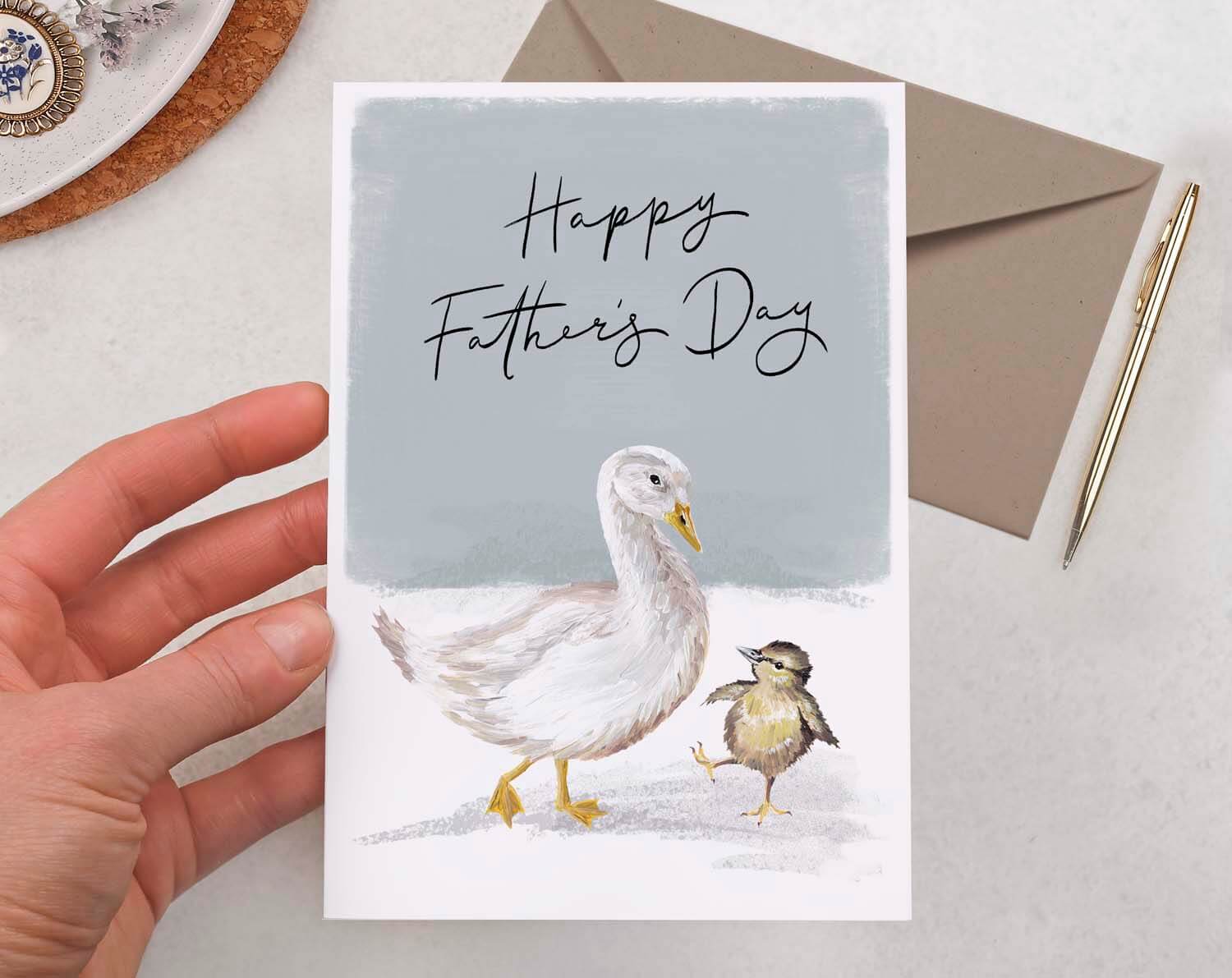 Goose Father's Day Card. Greeting & Note Cards designed by Making Meadows