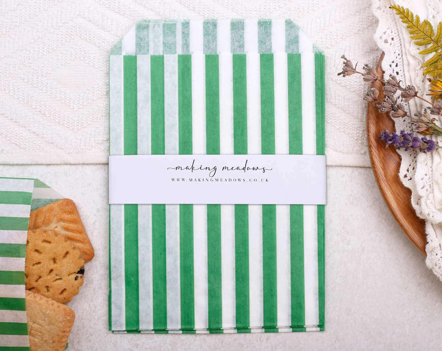 Gold Polka Dot Paper Treat Bags designed by Making Meadows